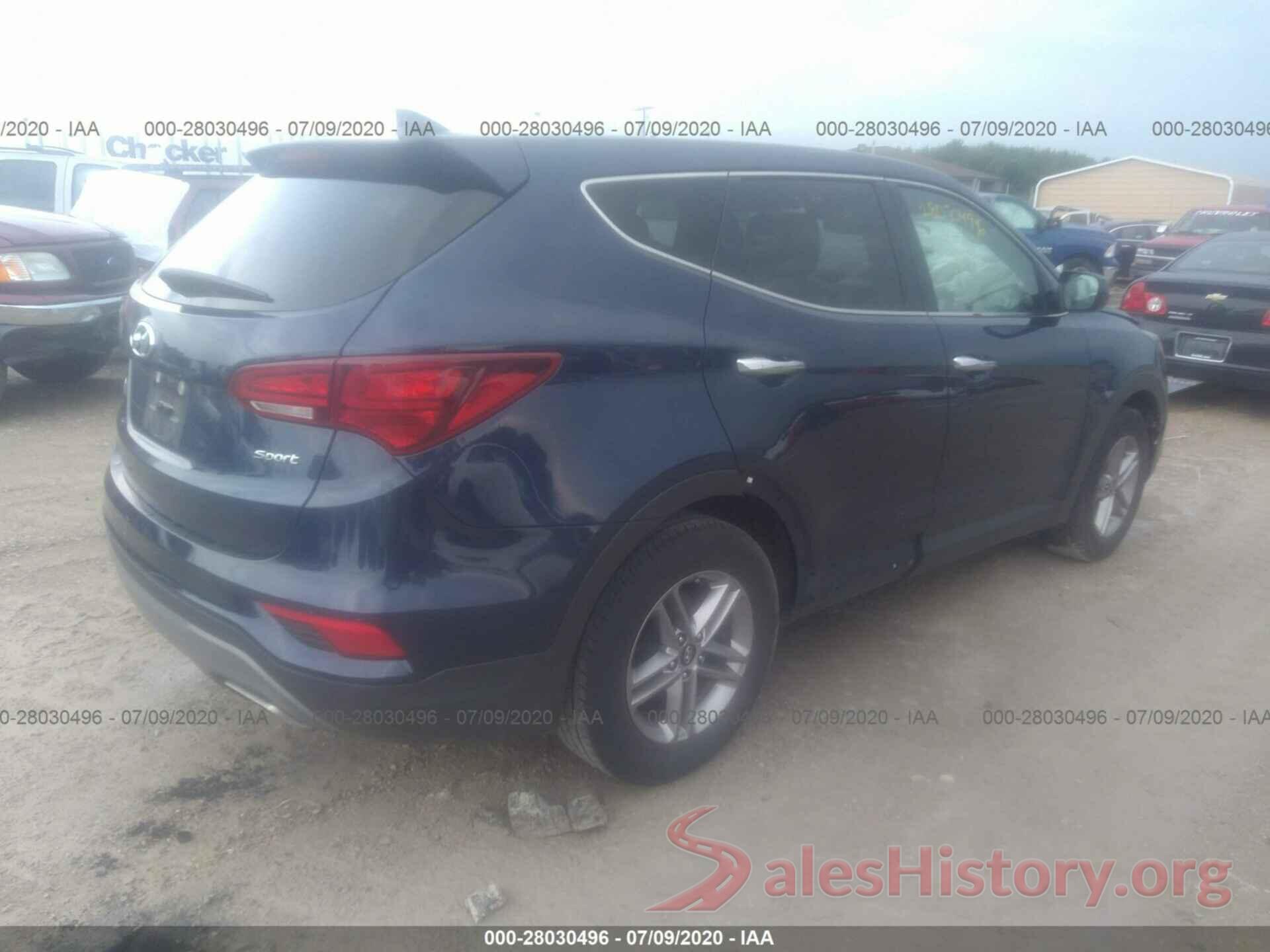 5XYZT3LB0HG497859 2017 Hyundai Santa FE Sport