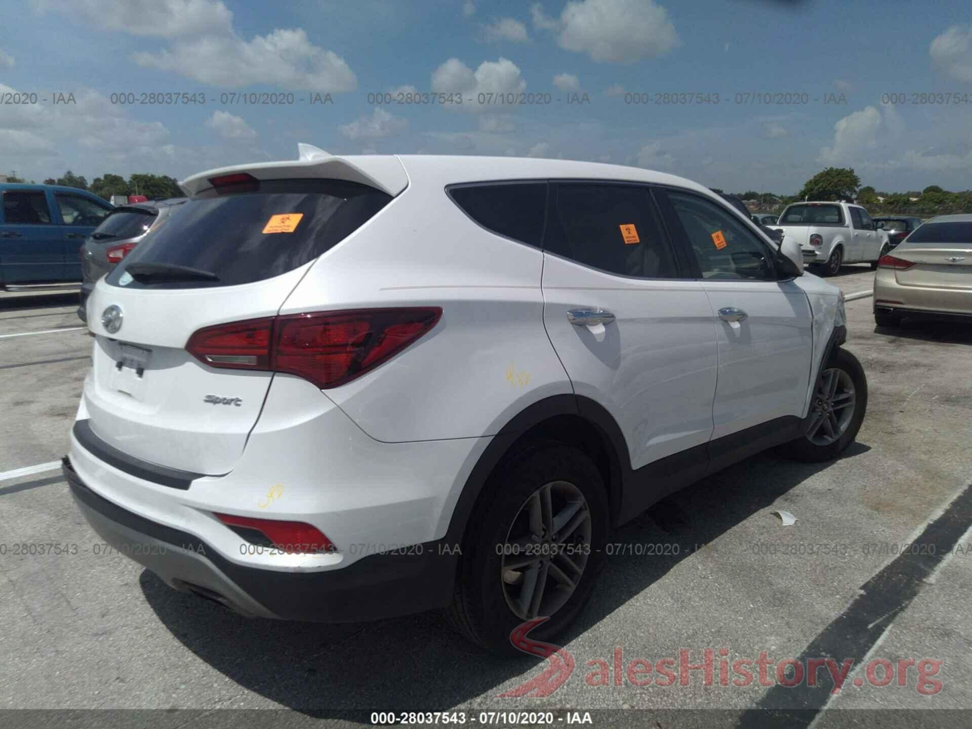 5NMZT3LB4HH022754 2017 Hyundai Santa FE Sport