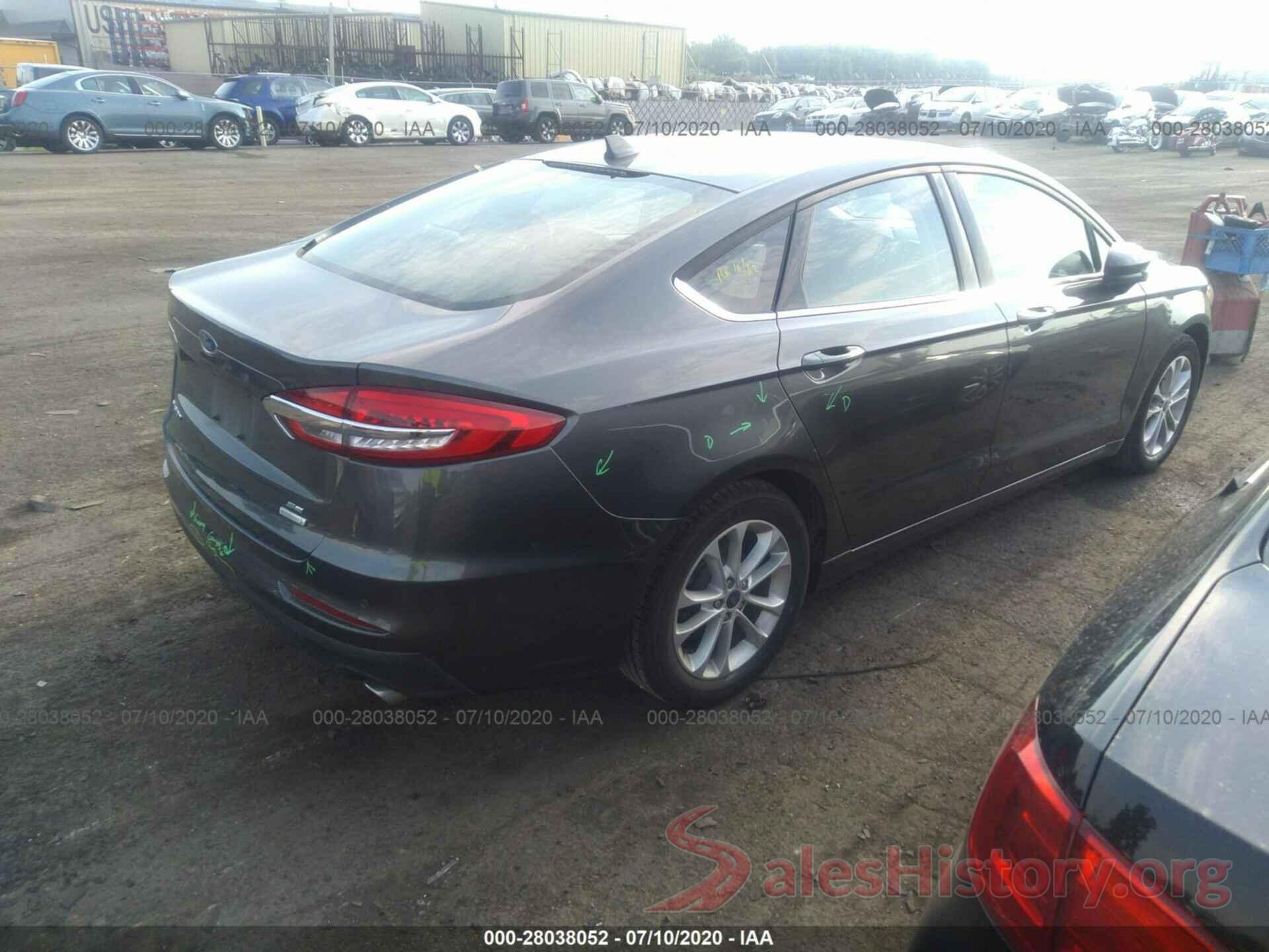 3FA6P0HD6LR109277 2020 FORD FUSION