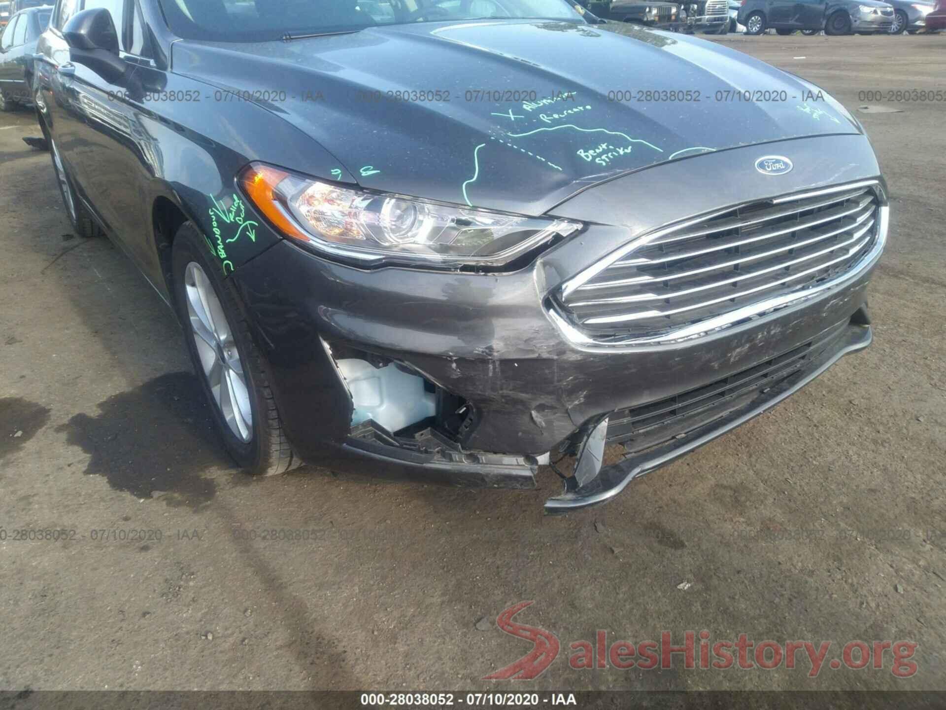 3FA6P0HD6LR109277 2020 FORD FUSION