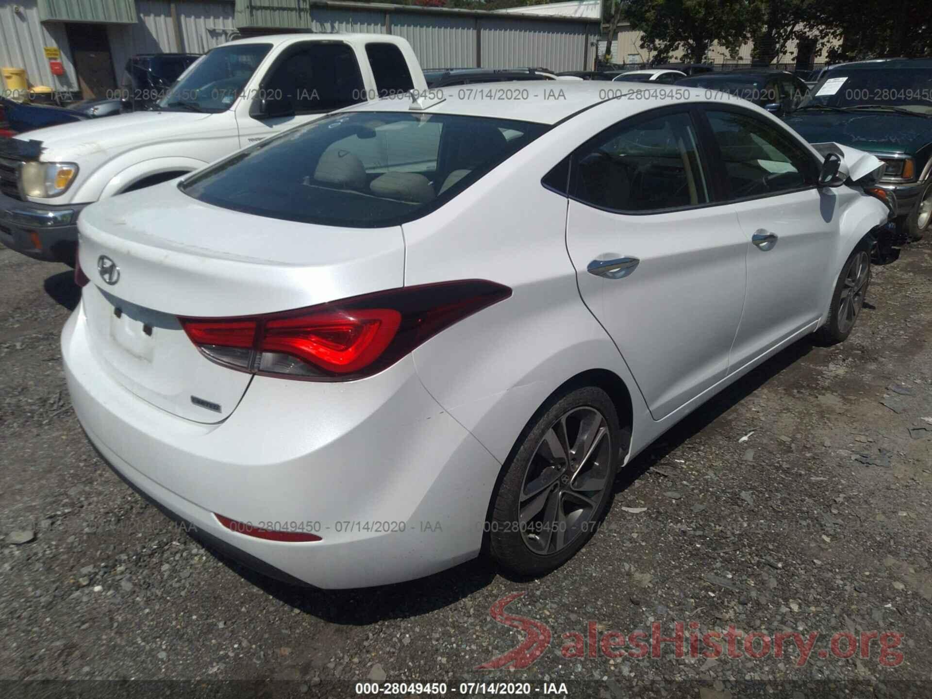 5NPDH4AE7GH677264 2016 Hyundai Elantra