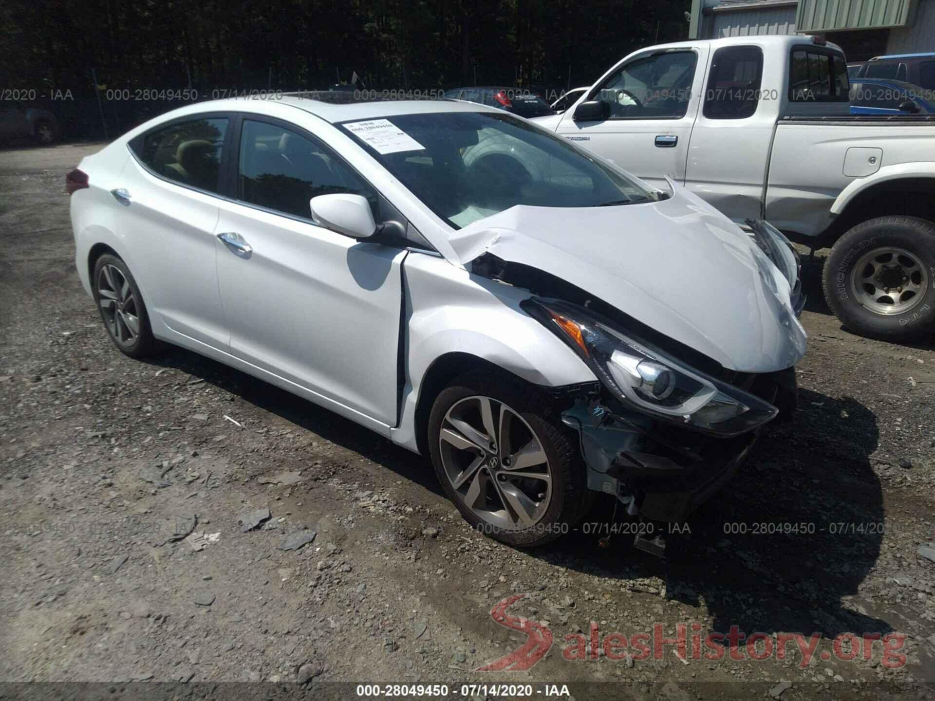 5NPDH4AE7GH677264 2016 Hyundai Elantra