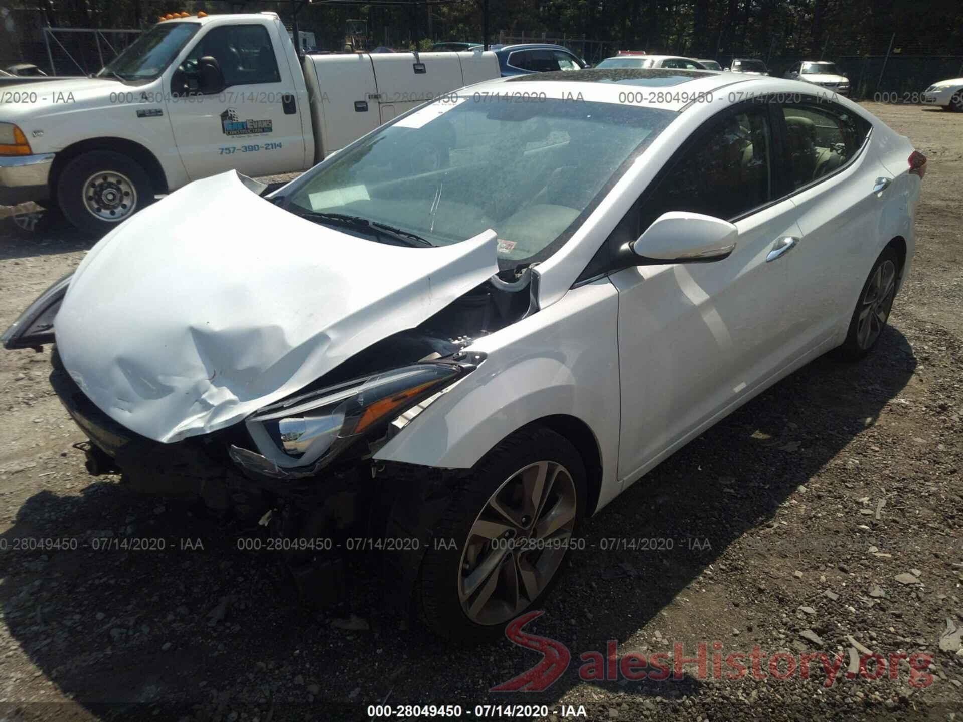 5NPDH4AE7GH677264 2016 Hyundai Elantra