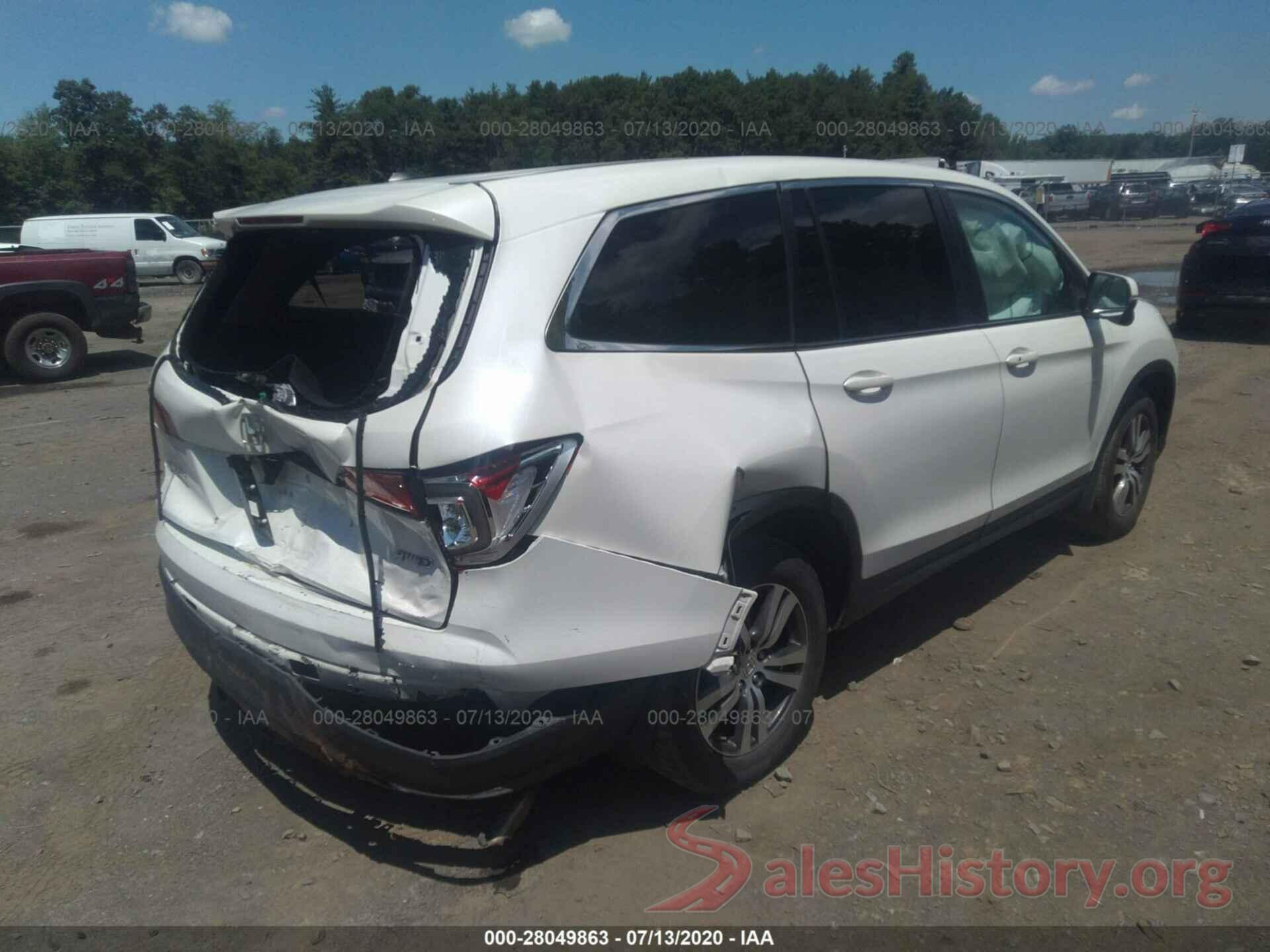 5FNYF6H52GB072057 2016 HONDA PILOT