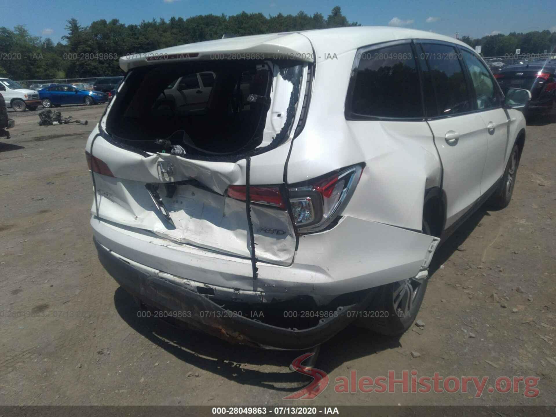 5FNYF6H52GB072057 2016 HONDA PILOT