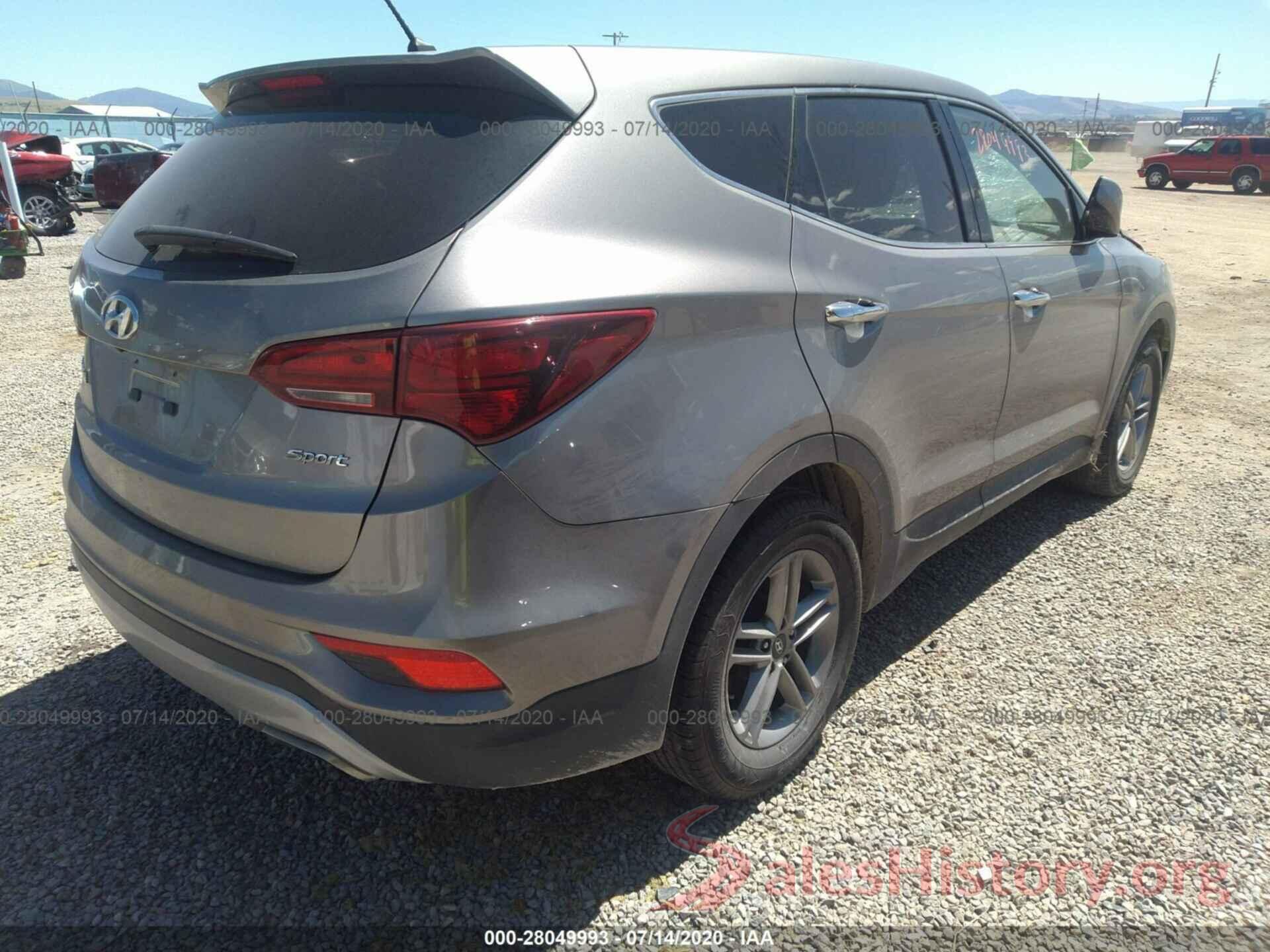 5NMZT3LB4JH095516 2018 Hyundai Santa FE Sport