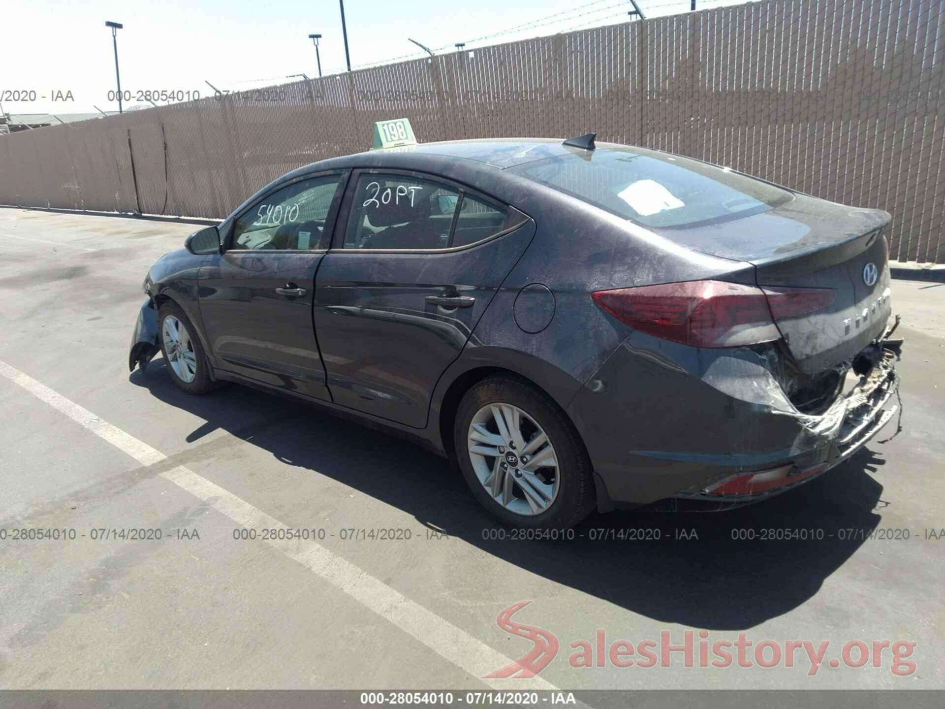 5NPD84LF4LH590762 2020 HYUNDAI ELANTRA