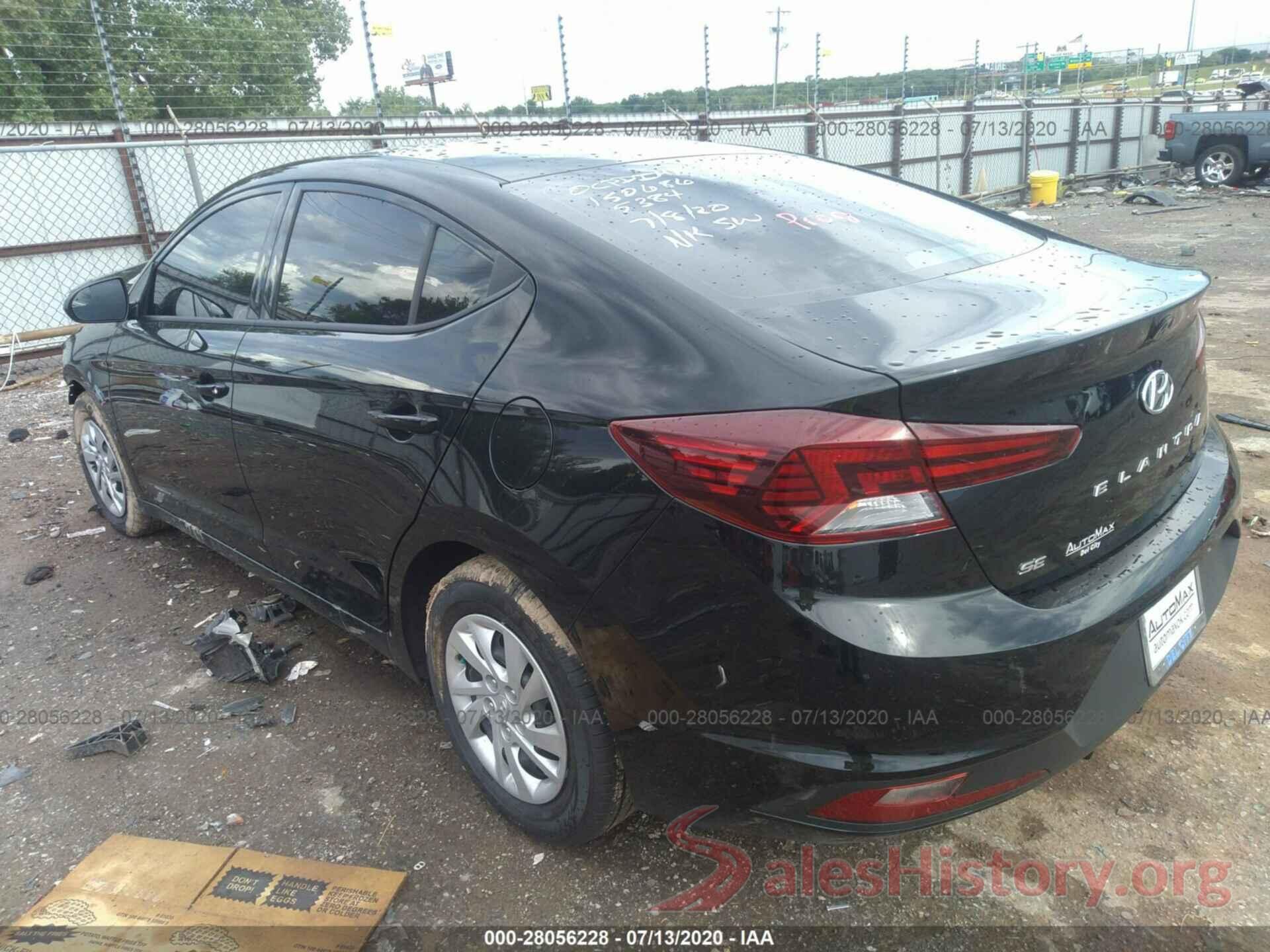 5NPD74LF5LH535384 2020 HYUNDAI ELANTRA