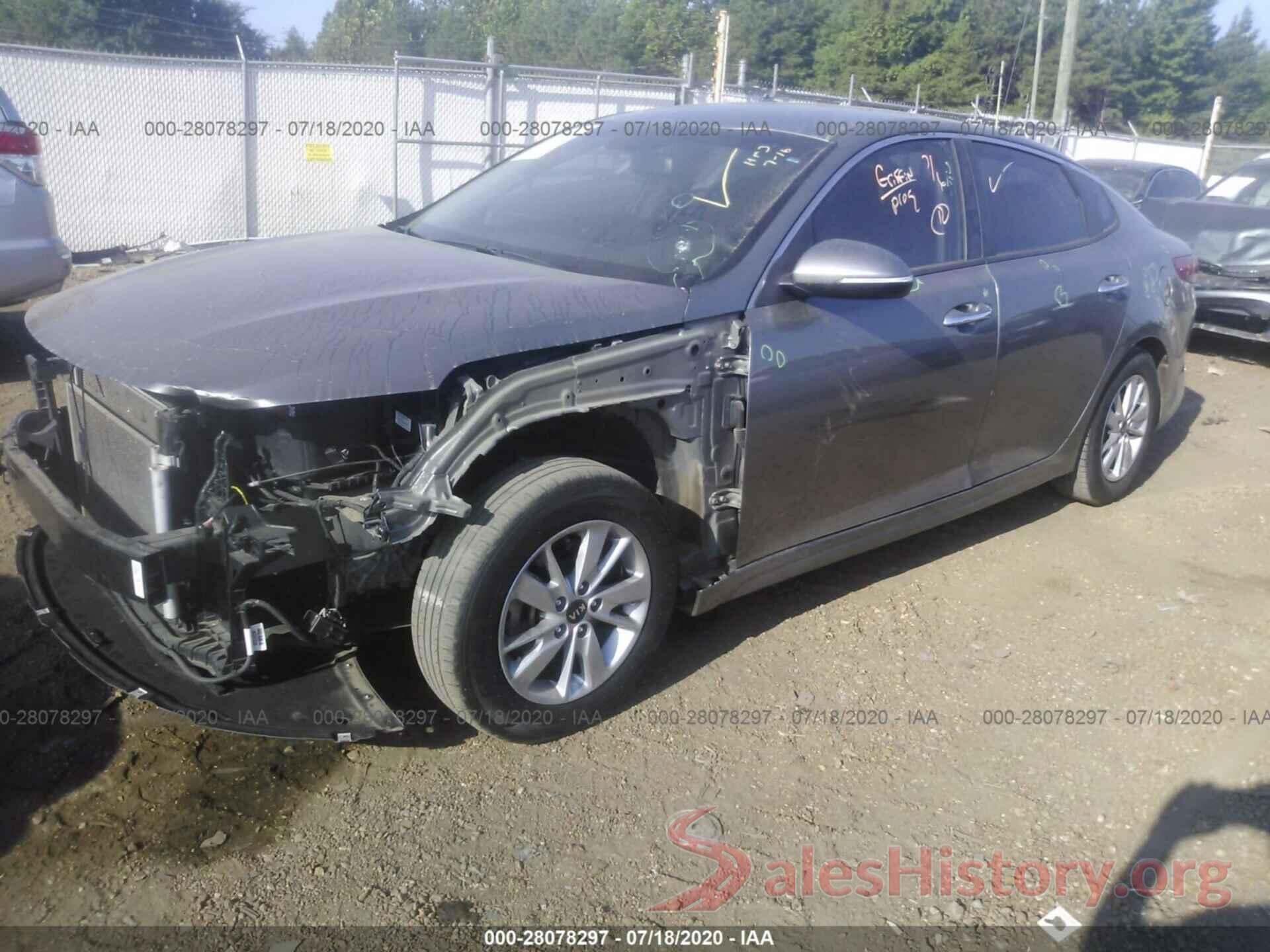 5XXGT4L30GG104578 2016 KIA Optima