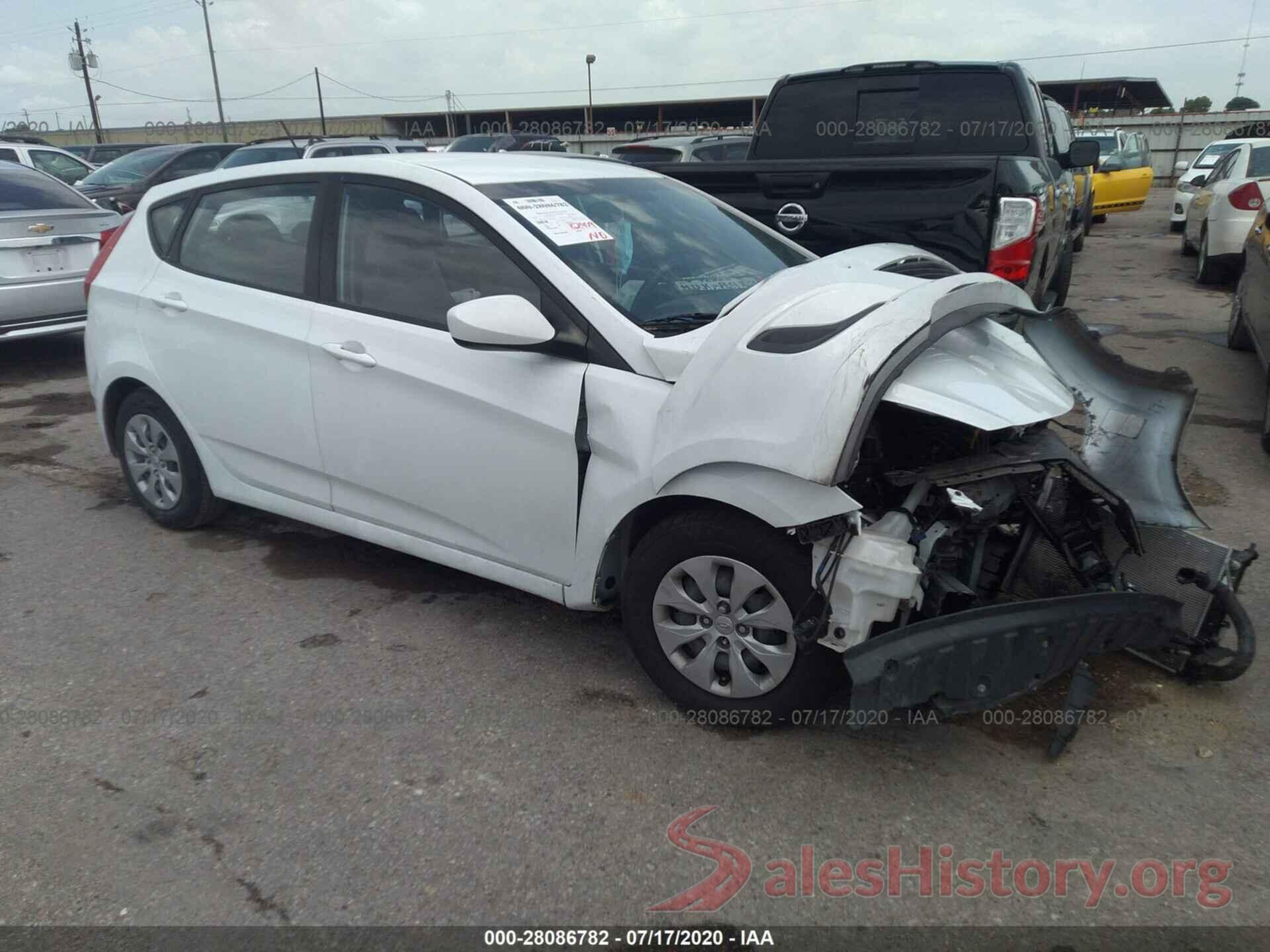 KMHCT5AE5GU274823 2016 HYUNDAI ACCENT