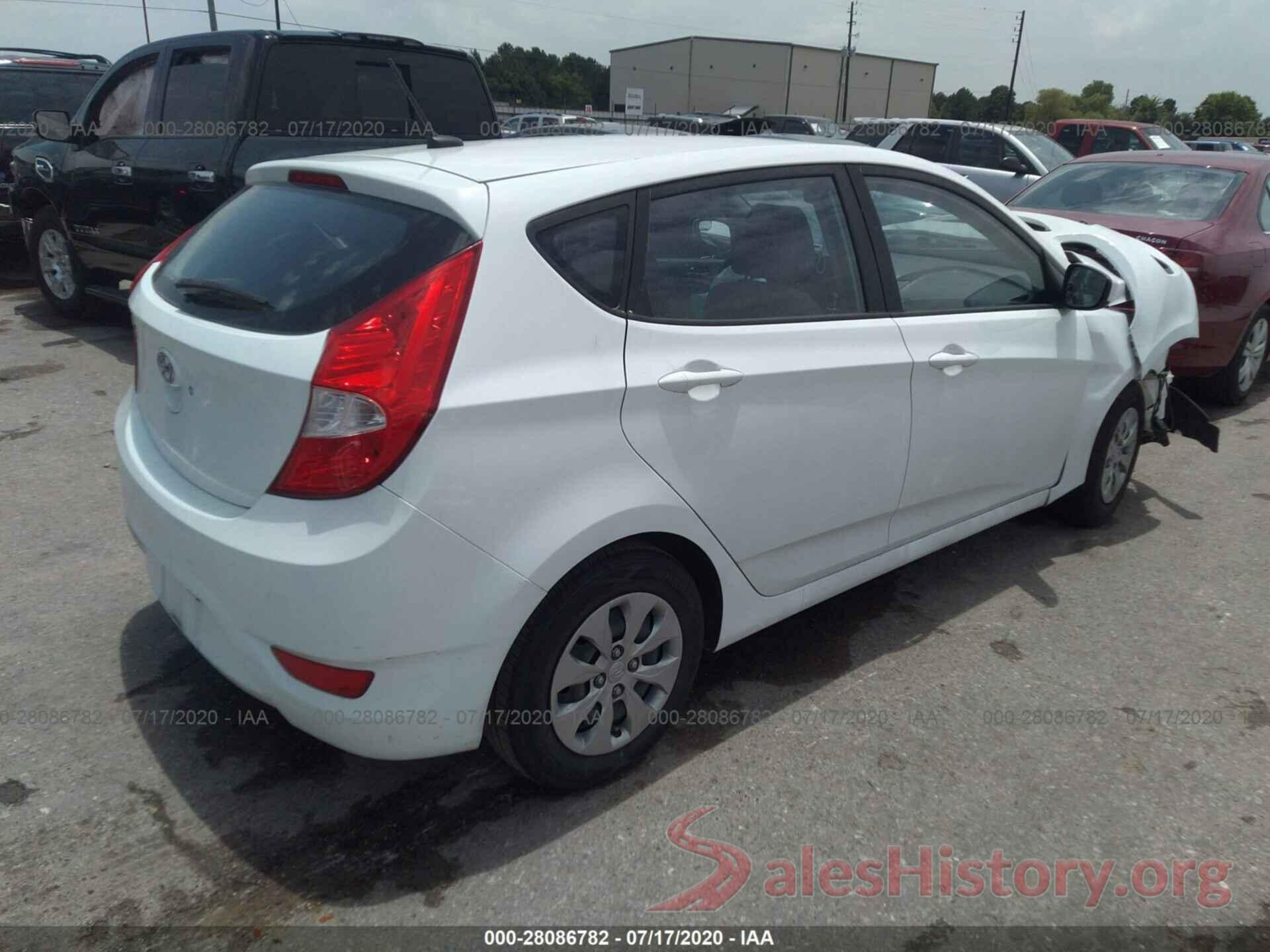 KMHCT5AE5GU274823 2016 HYUNDAI ACCENT