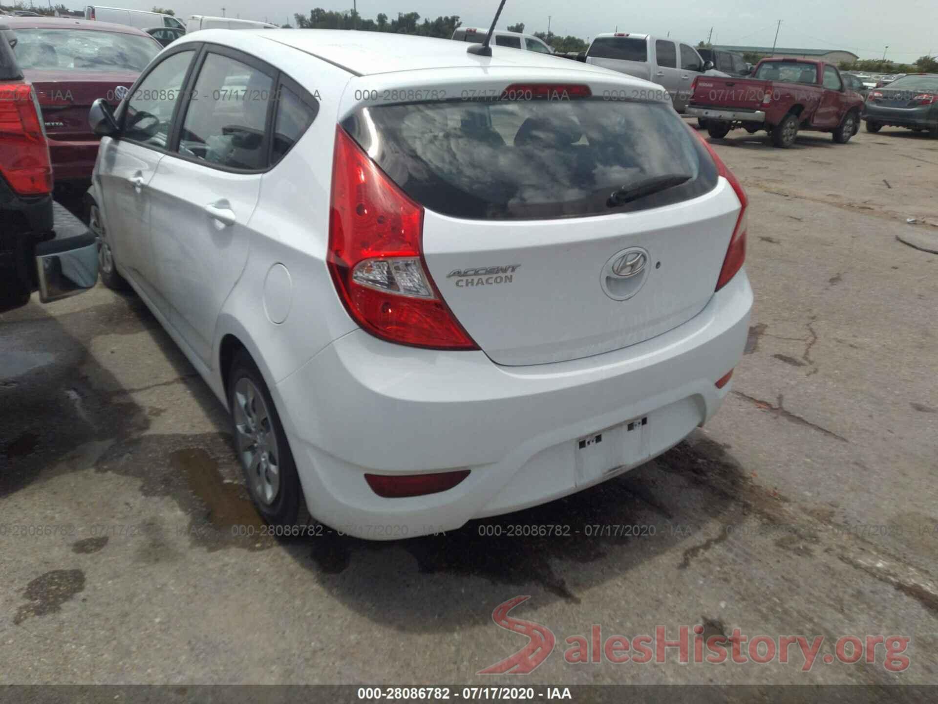 KMHCT5AE5GU274823 2016 HYUNDAI ACCENT