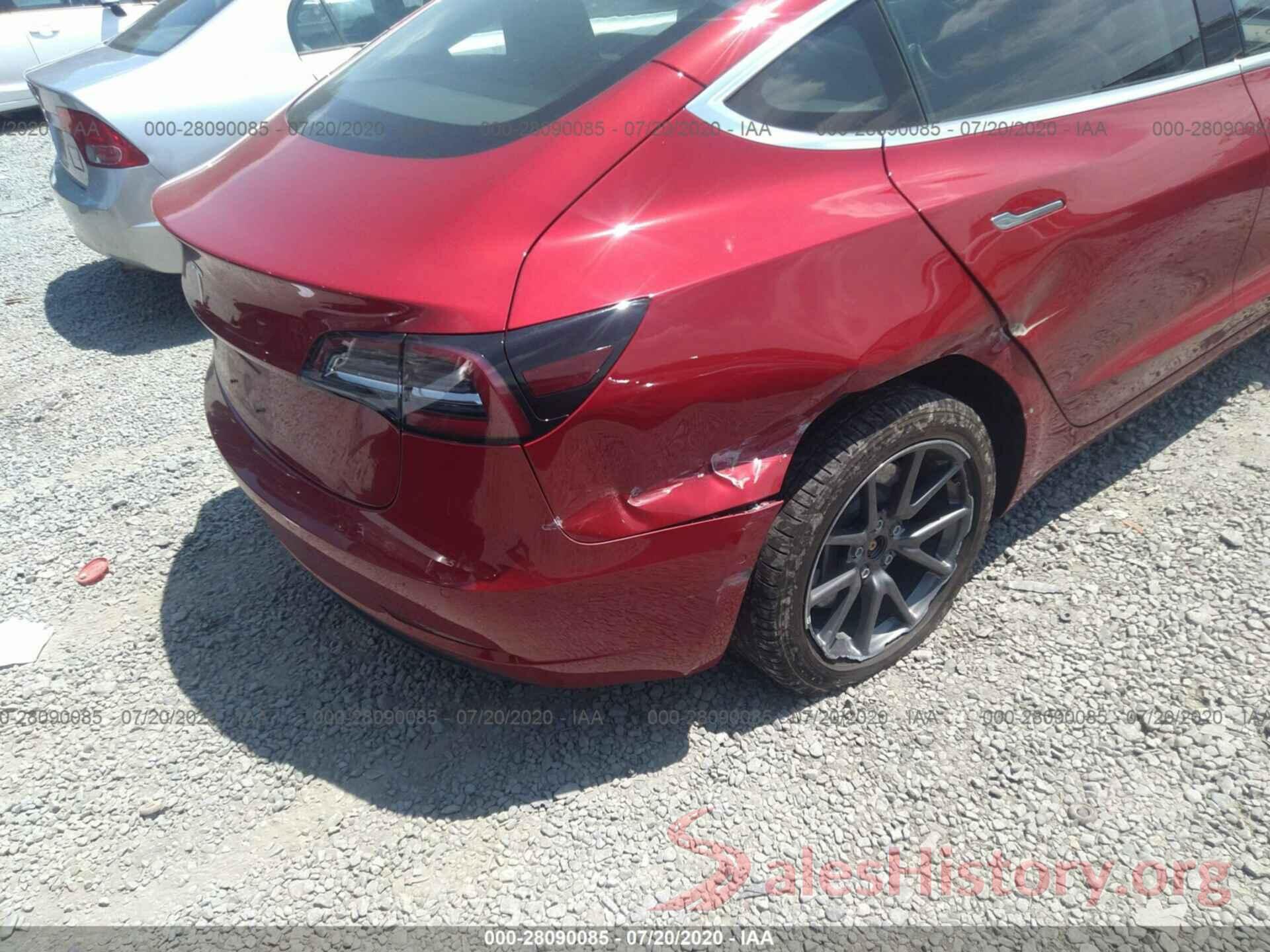 5YJ3E1EAXJF153820 2018 Tesla Model 3