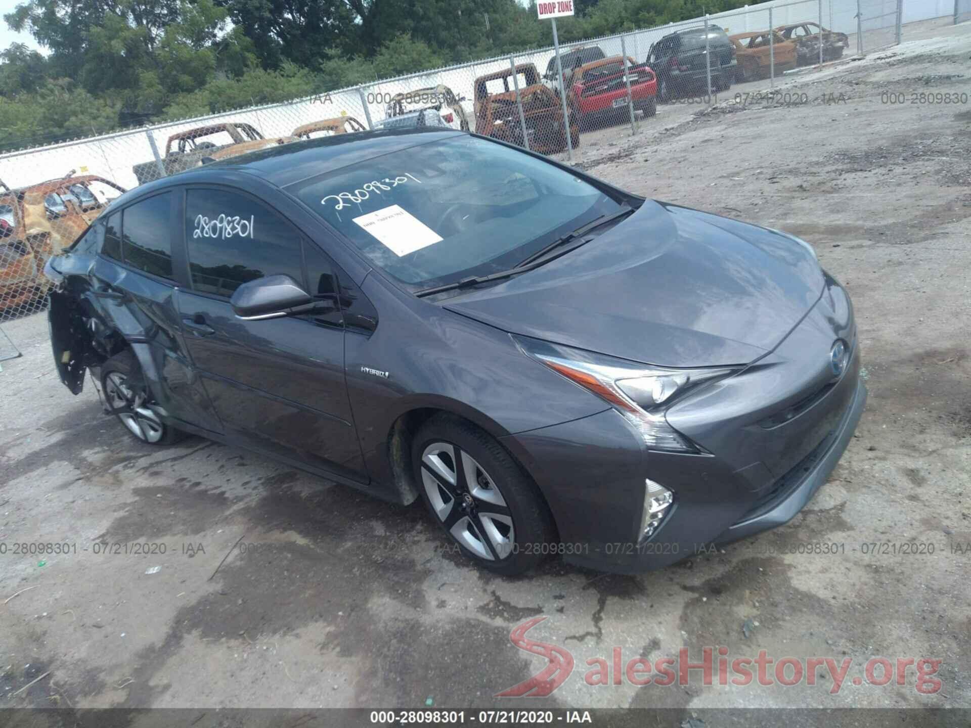 JTDKARFU0J3063619 2018 TOYOTA PRIUS