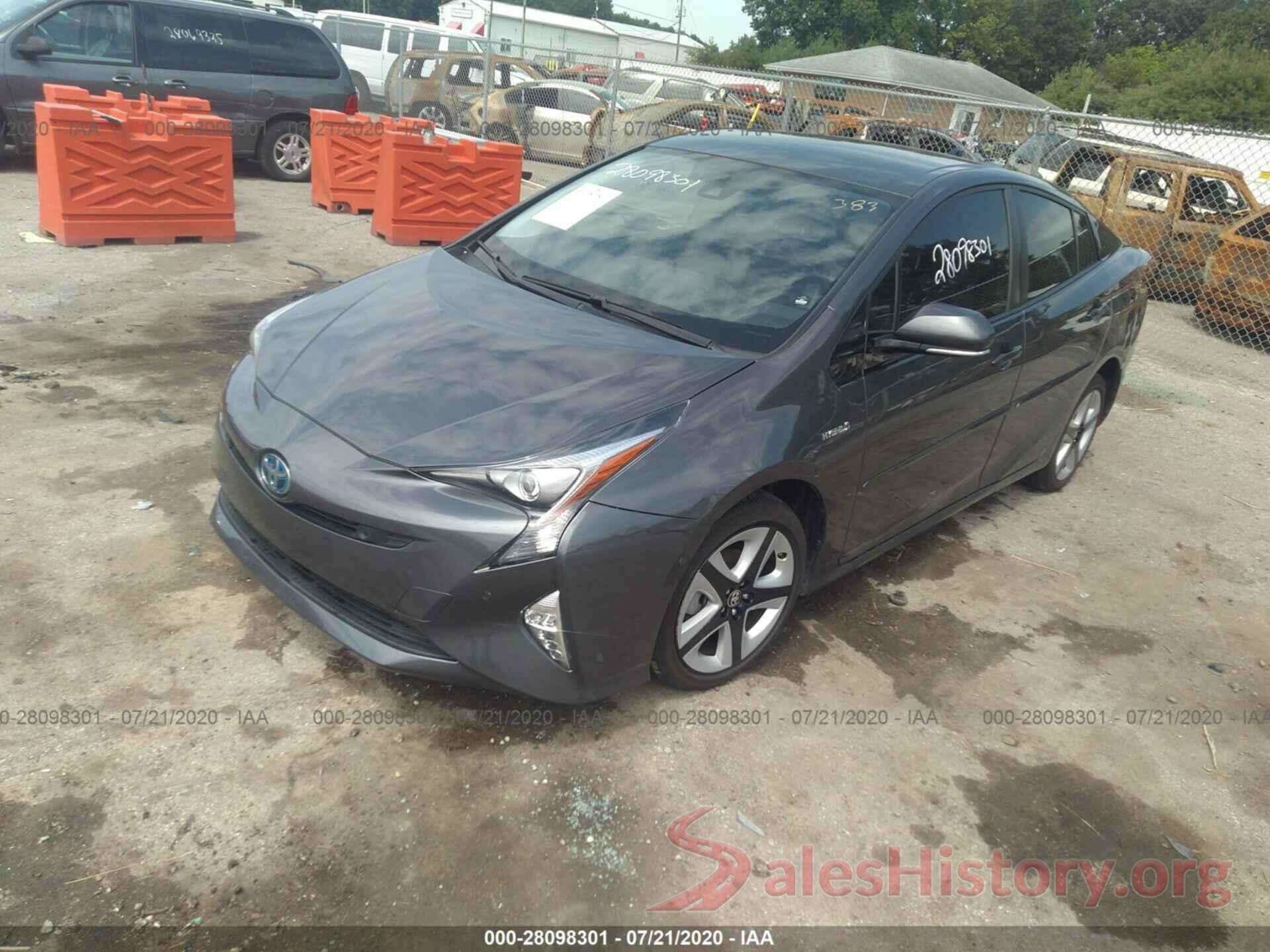 JTDKARFU0J3063619 2018 TOYOTA PRIUS