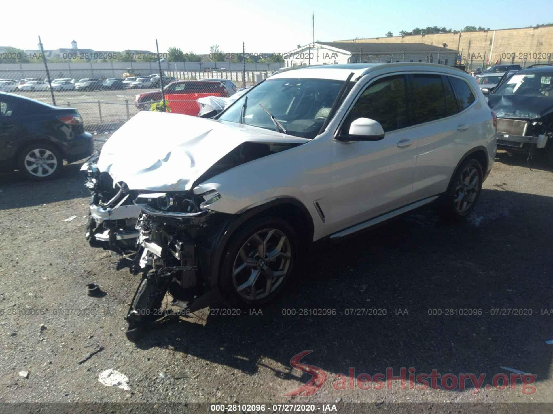 5UXTY5C02L9B01279 2020 BMW X3