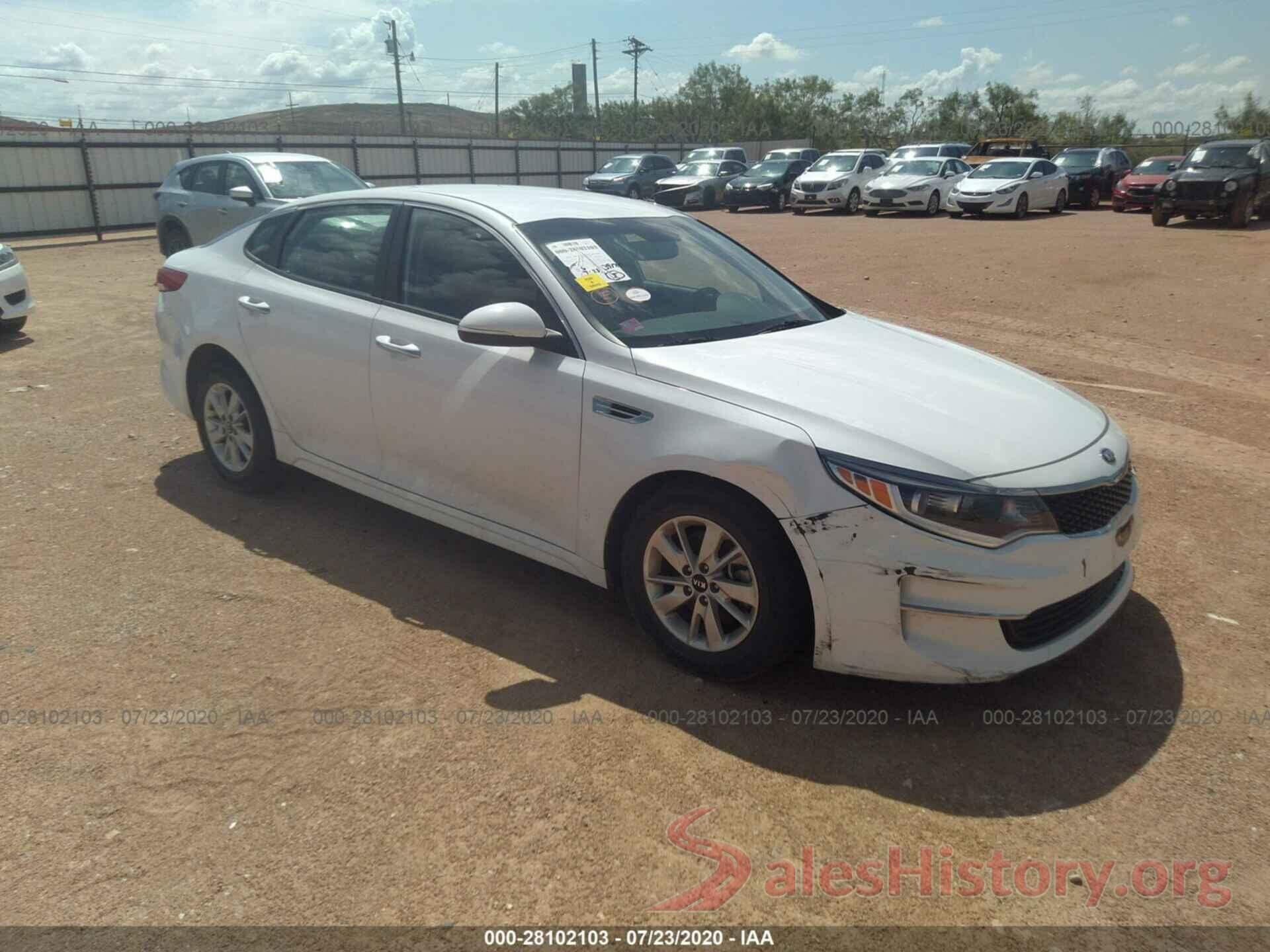 5XXGT4L33GG080664 2016 KIA OPTIMA