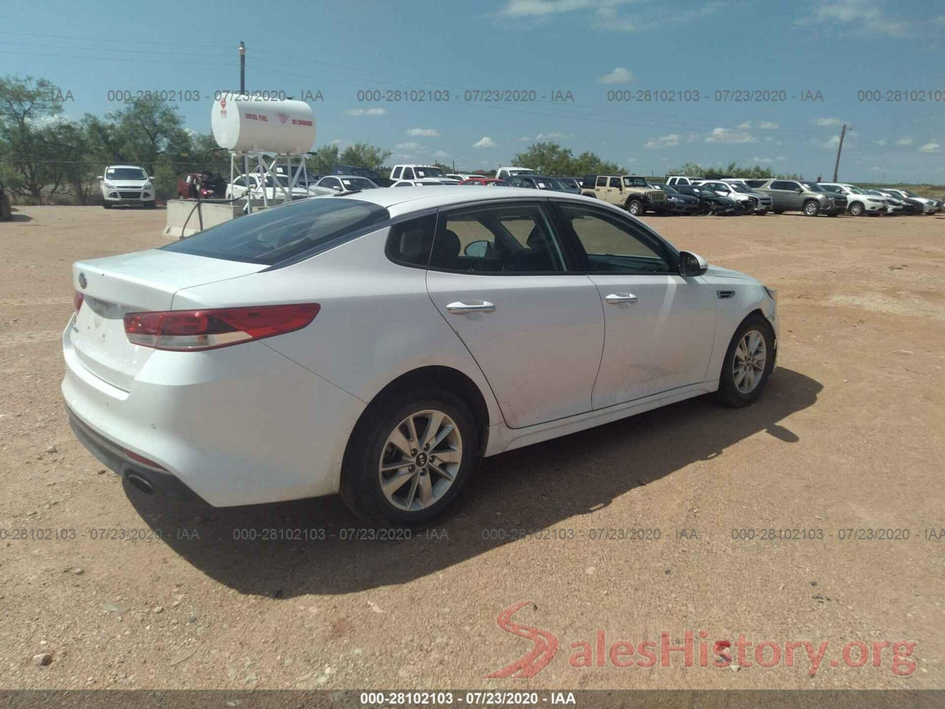 5XXGT4L33GG080664 2016 KIA OPTIMA