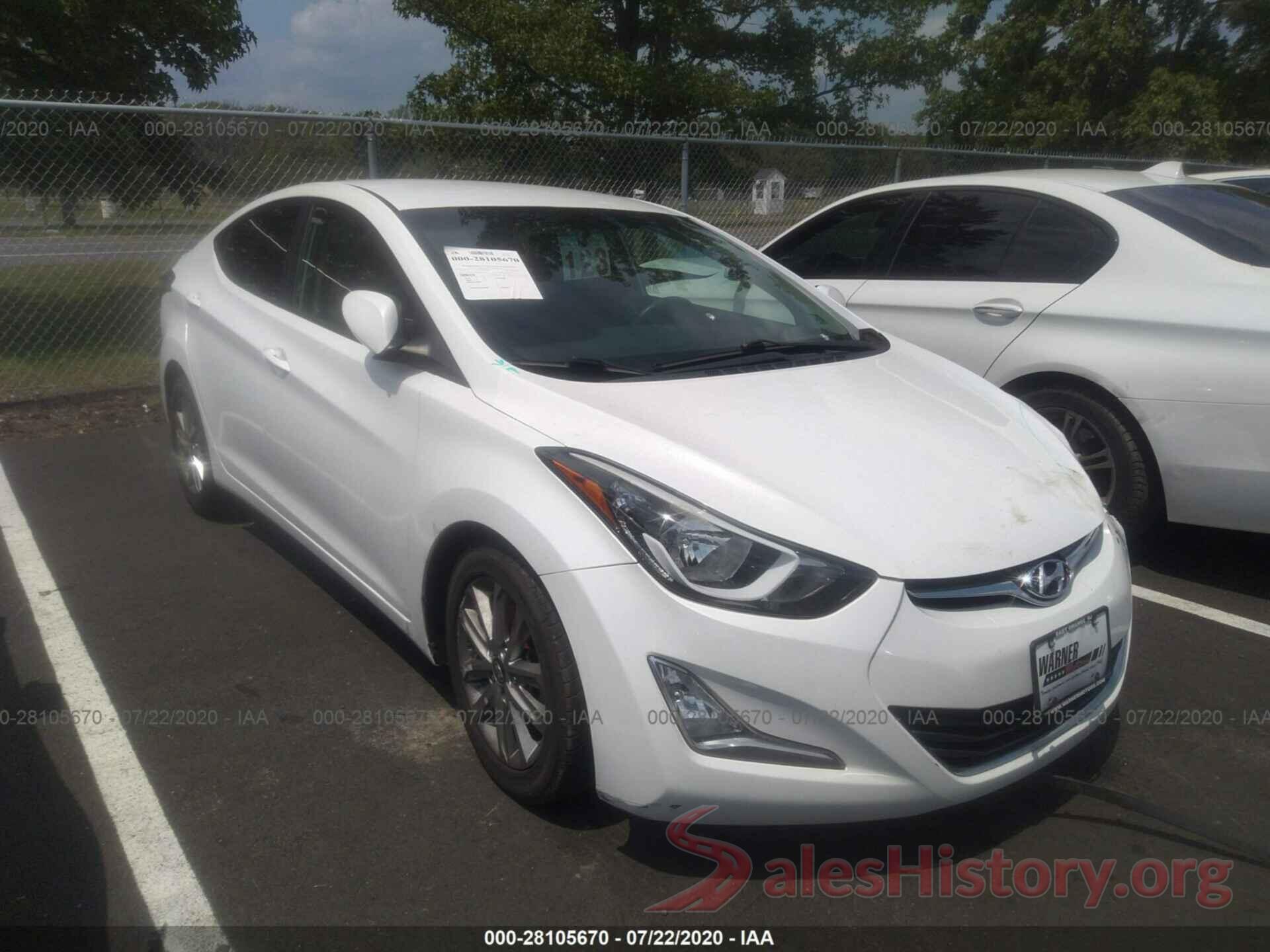 5NPDH4AE1GH680175 2016 Hyundai Elantra