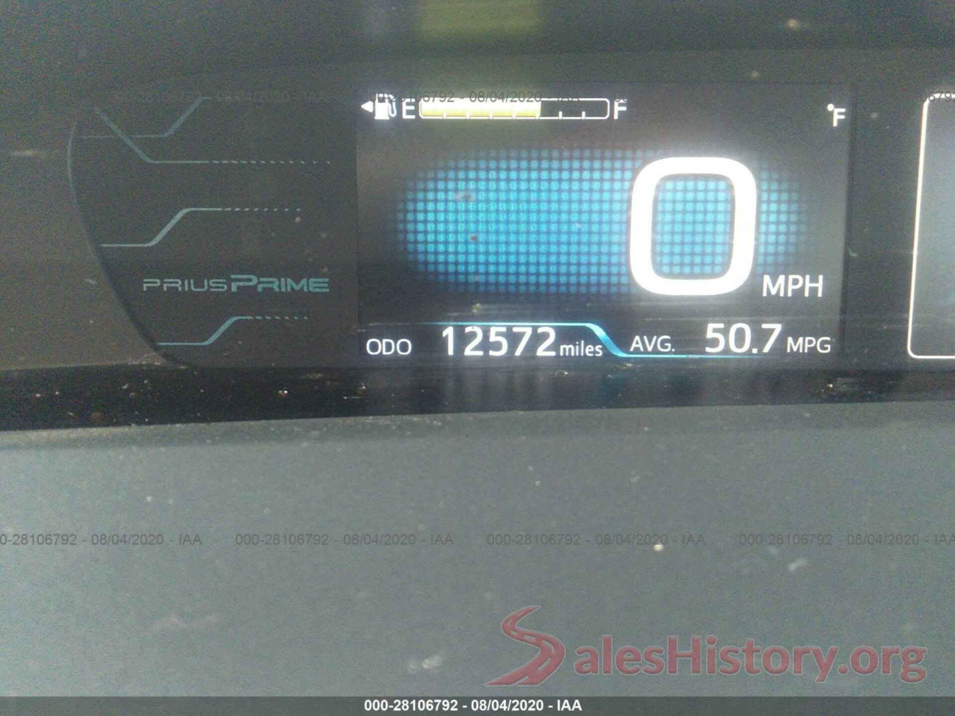 JTDKARFP3K3119631 2019 TOYOTA PRIUS PRIME