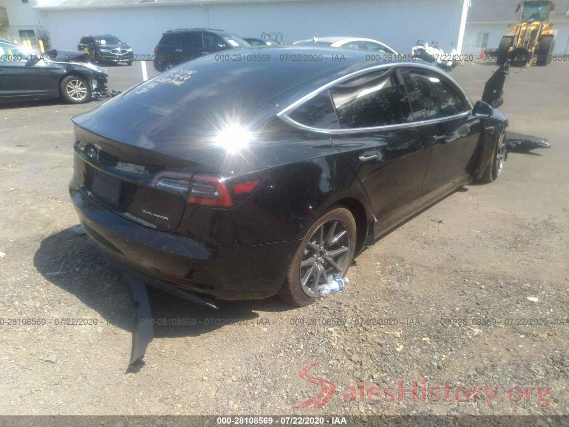 5YJ3E1EB7LF599838 2020 TESLA MODEL 3