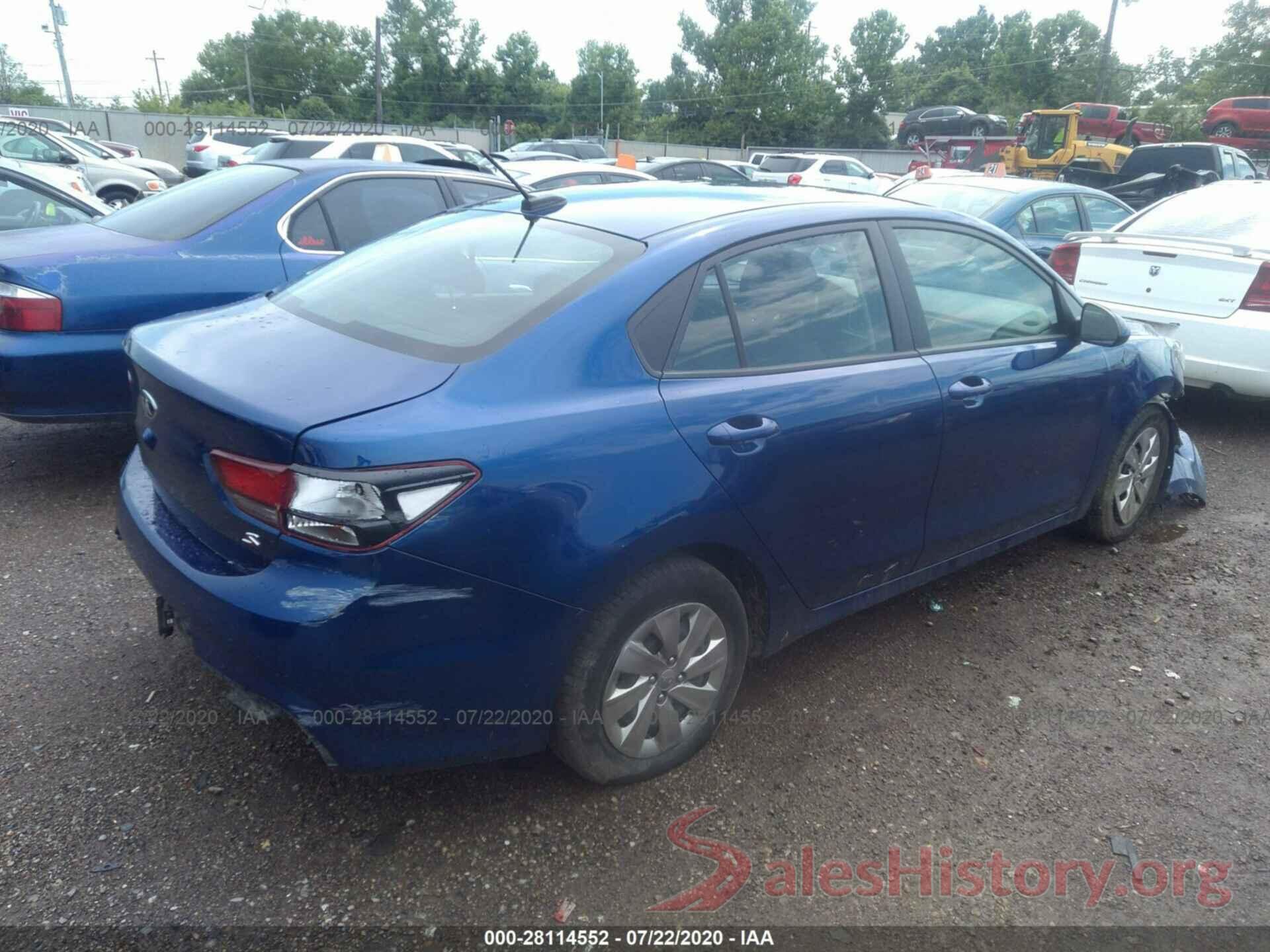 3KPA24ABXJE058423 2018 KIA RIO