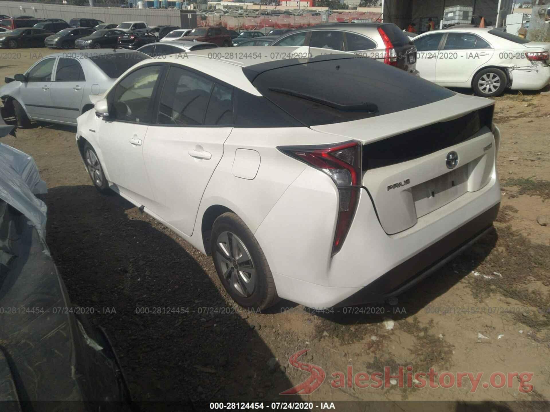 JTDKARFU3G3003861 2016 TOYOTA PRIUS