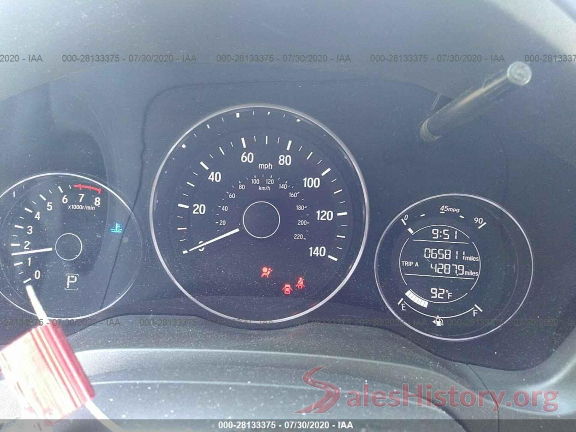 3CZRU6H50HM727818 2017 HONDA HR-V