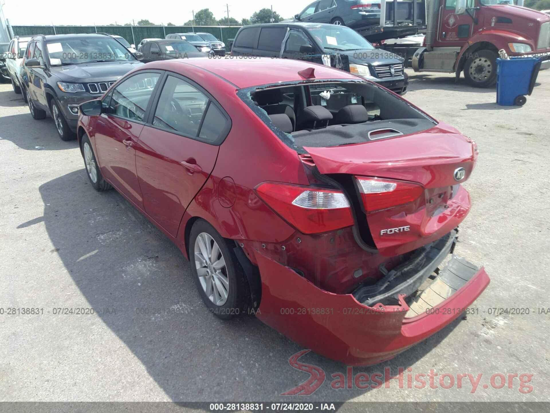 KNAFX4A61G5557820 2016 KIA FORTE