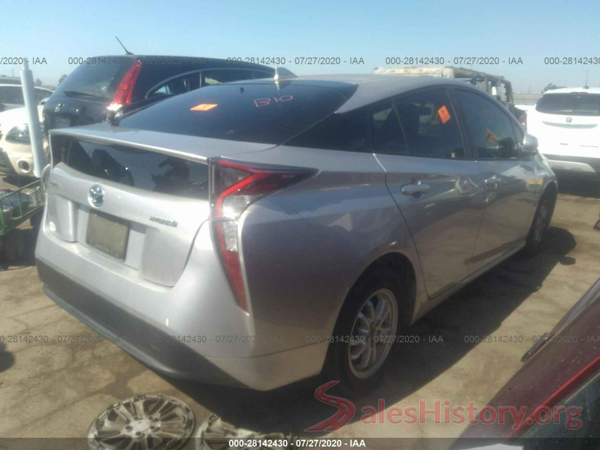 JTDKBRFU0G3010263 2016 TOYOTA PRIUS