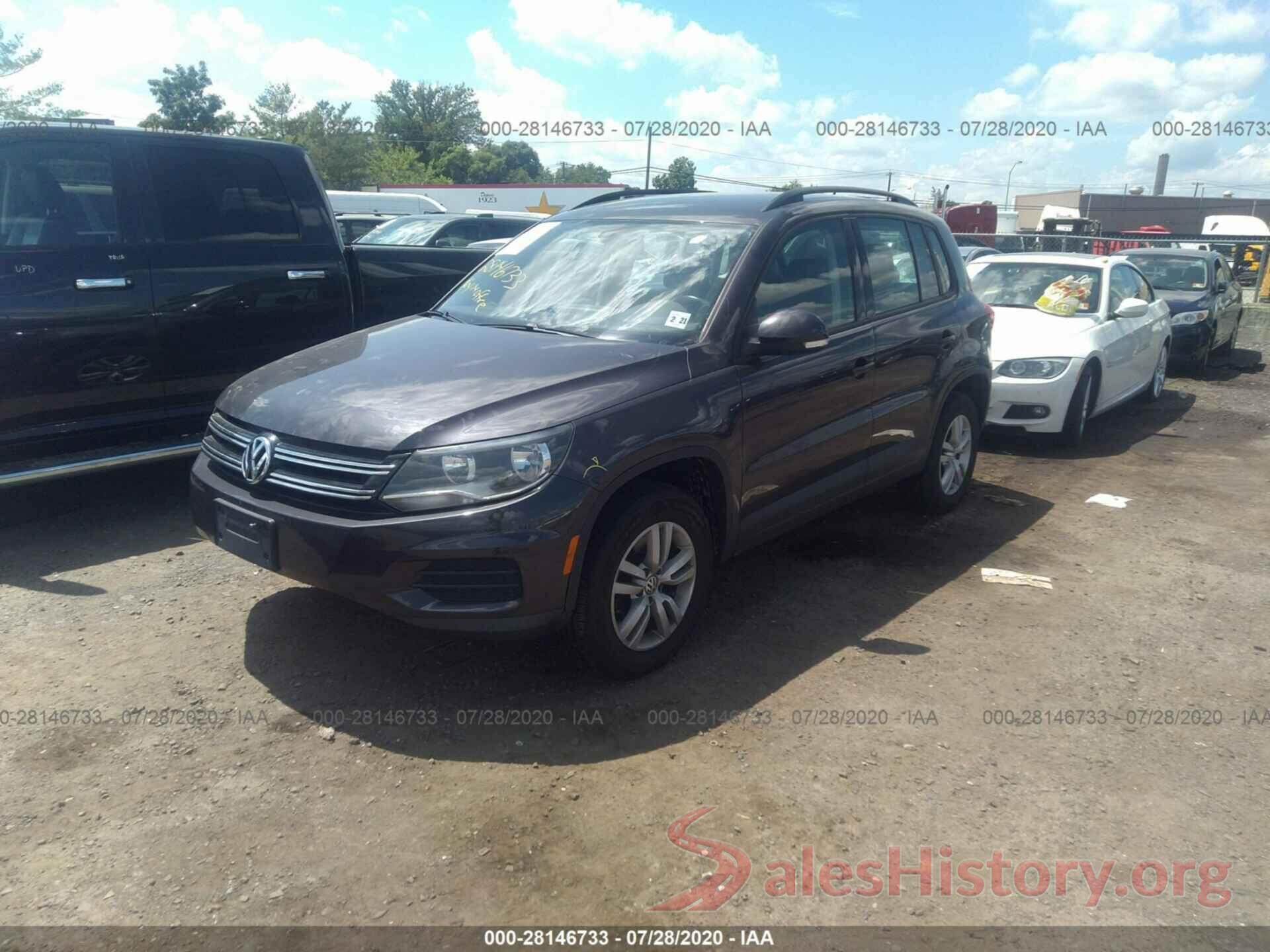 WVGBV7AXXGW501284 2016 VOLKSWAGEN TIGUAN