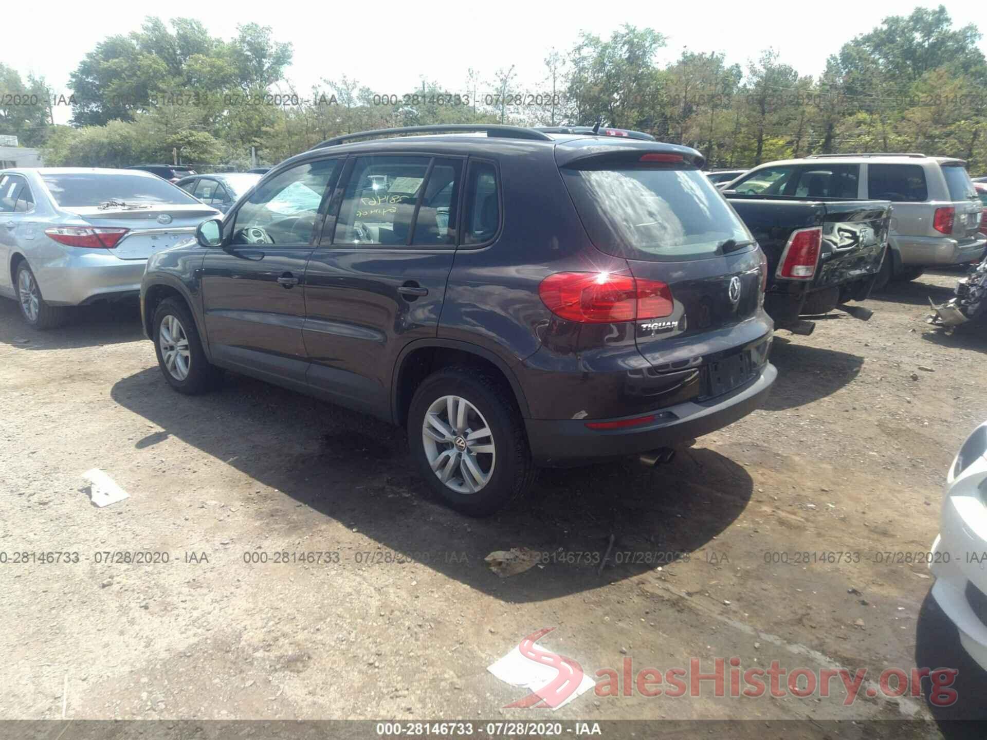 WVGBV7AXXGW501284 2016 VOLKSWAGEN TIGUAN