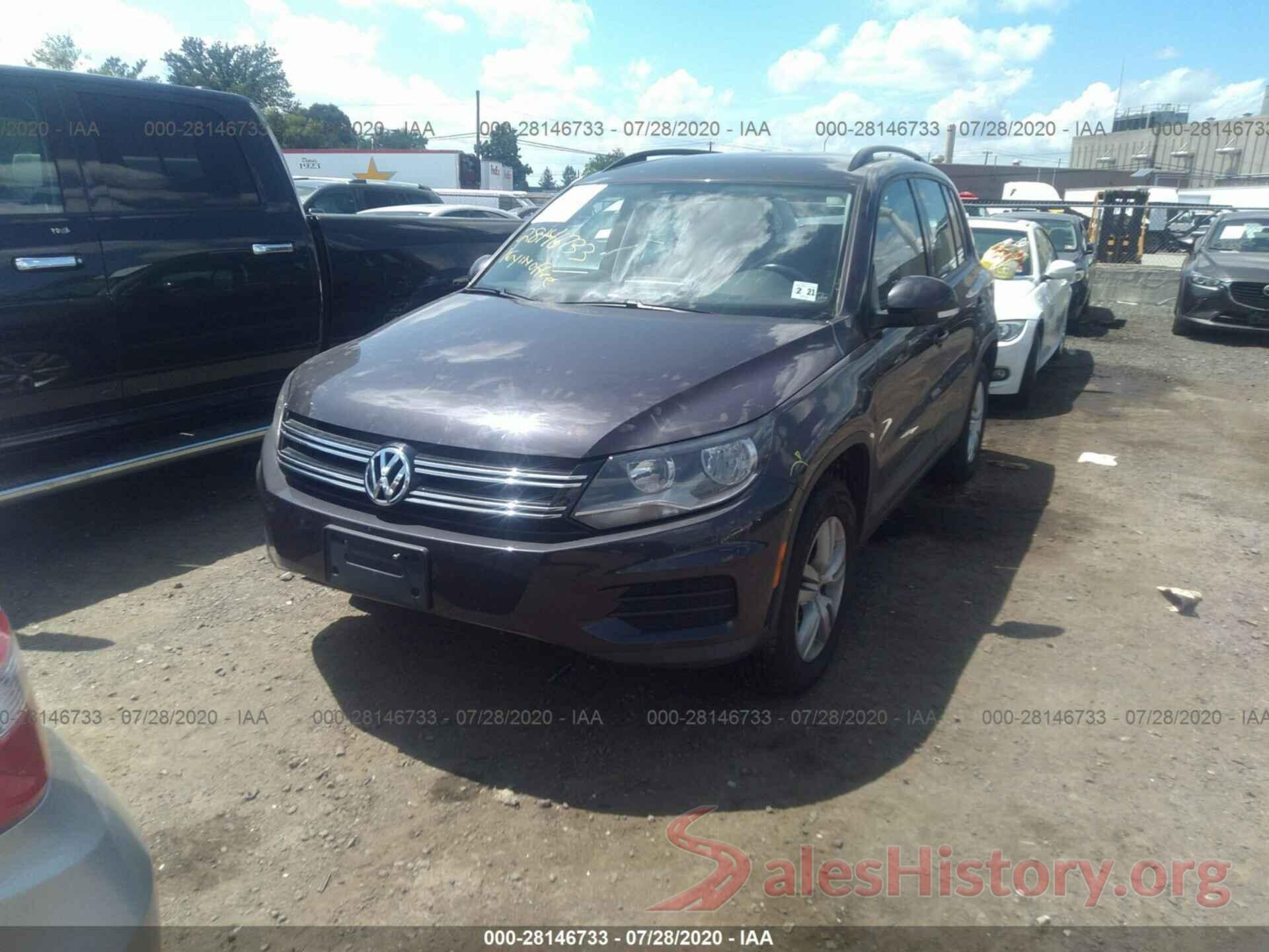 WVGBV7AXXGW501284 2016 VOLKSWAGEN TIGUAN