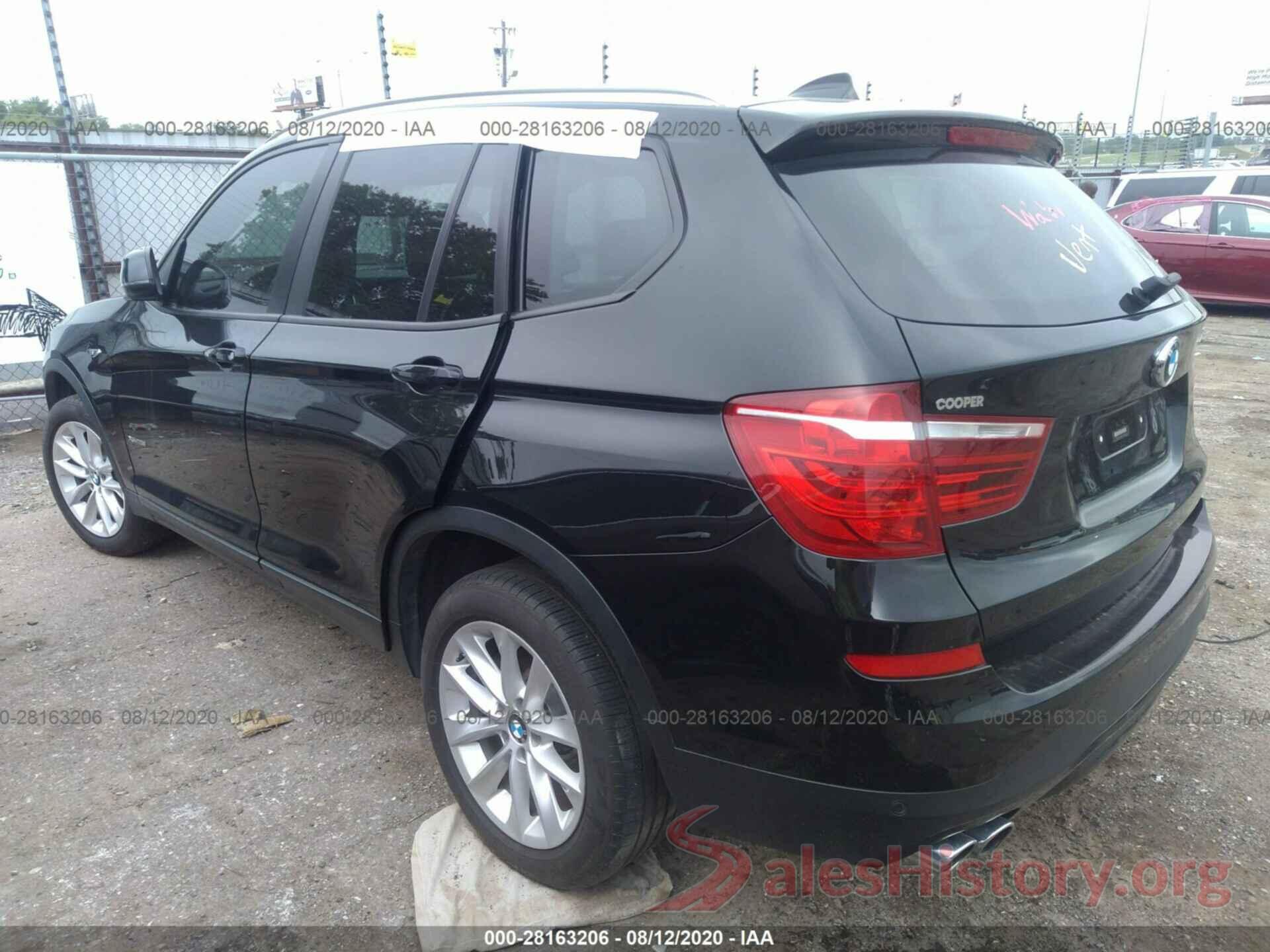 5UXWX9C39H0W71547 2017 BMW X3