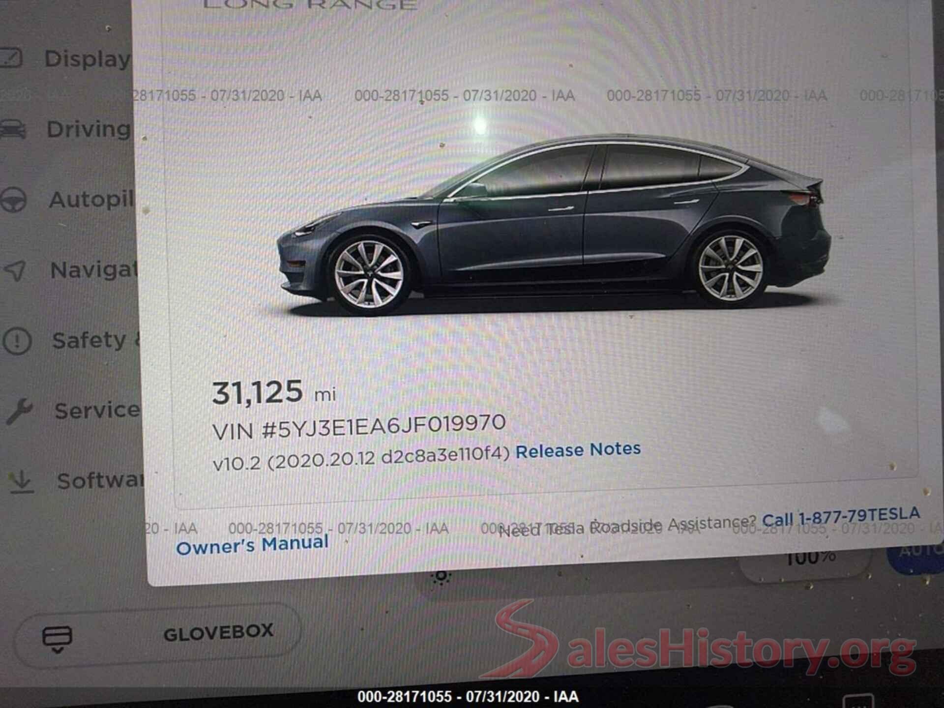 5YJ3E1EA6JF019970 2018 TESLA MODEL 3