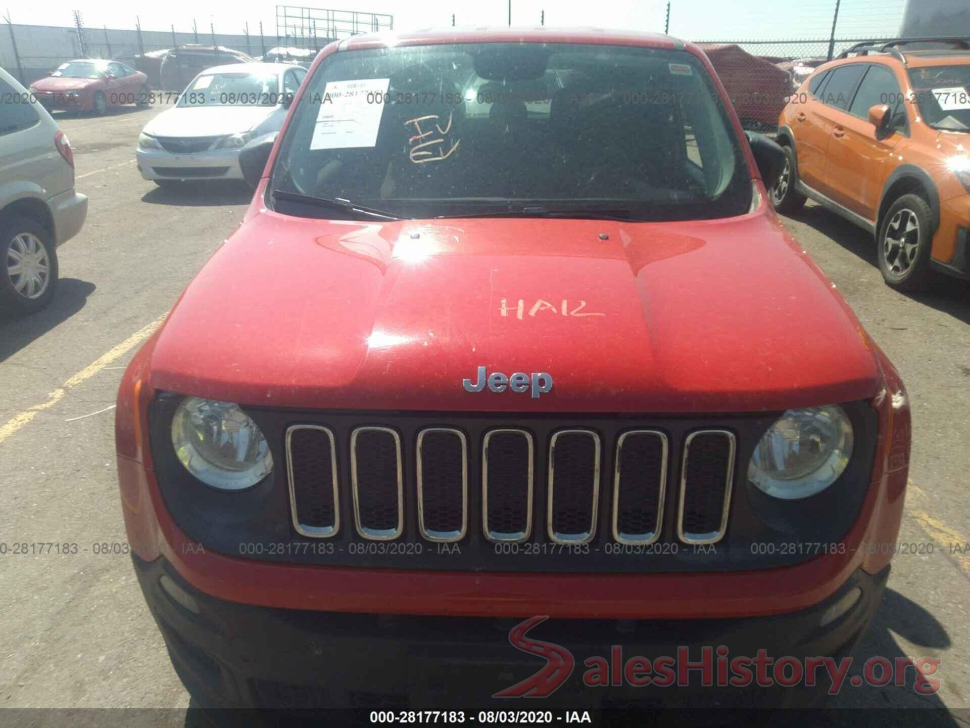 ZACCJBAW1GPD19338 2016 JEEP RENEGADE