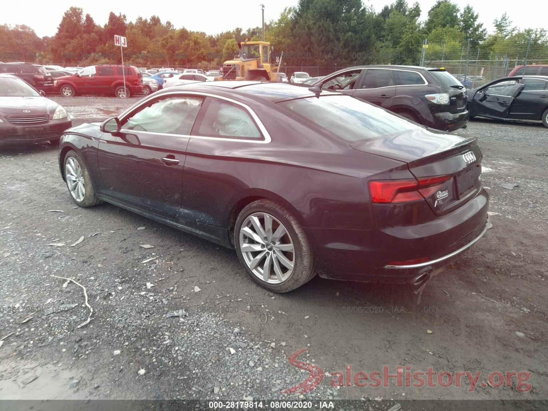 WAUPNAF59JA003464 2017 AUDI A5