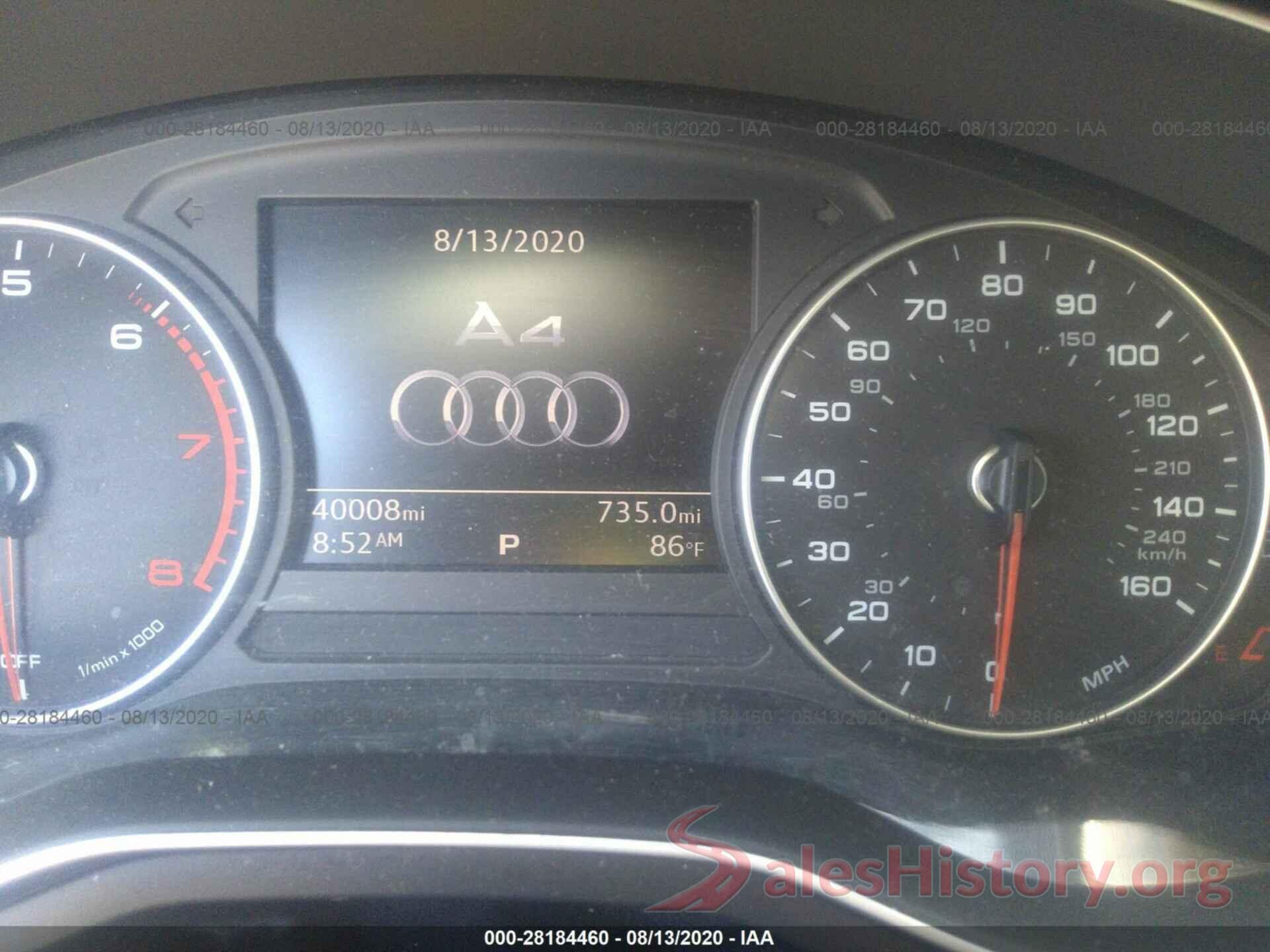 WAUGNAF47HN001156 2017 AUDI A4