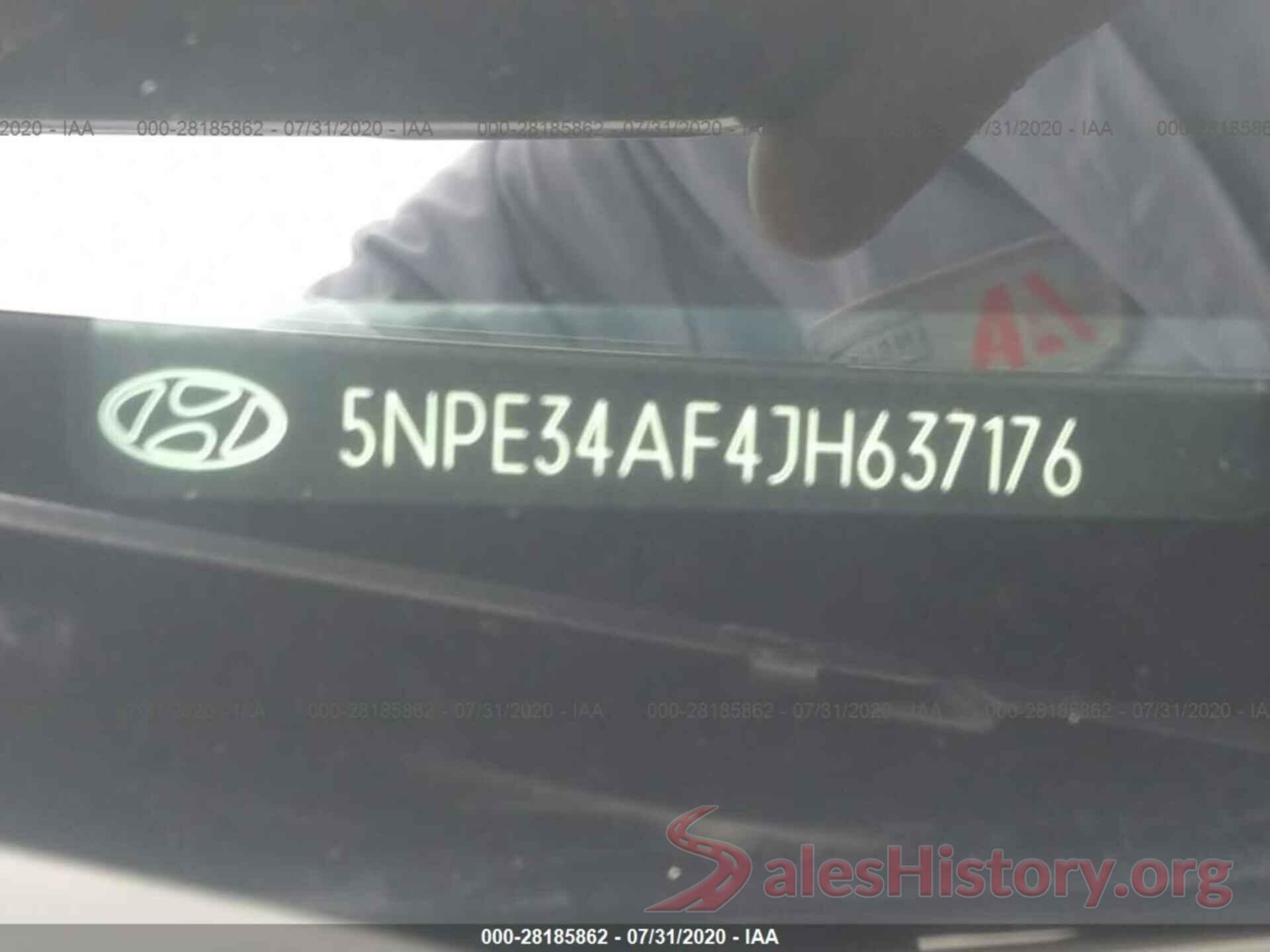 5NPE34AF4JH637176 2018 HYUNDAI SONATA