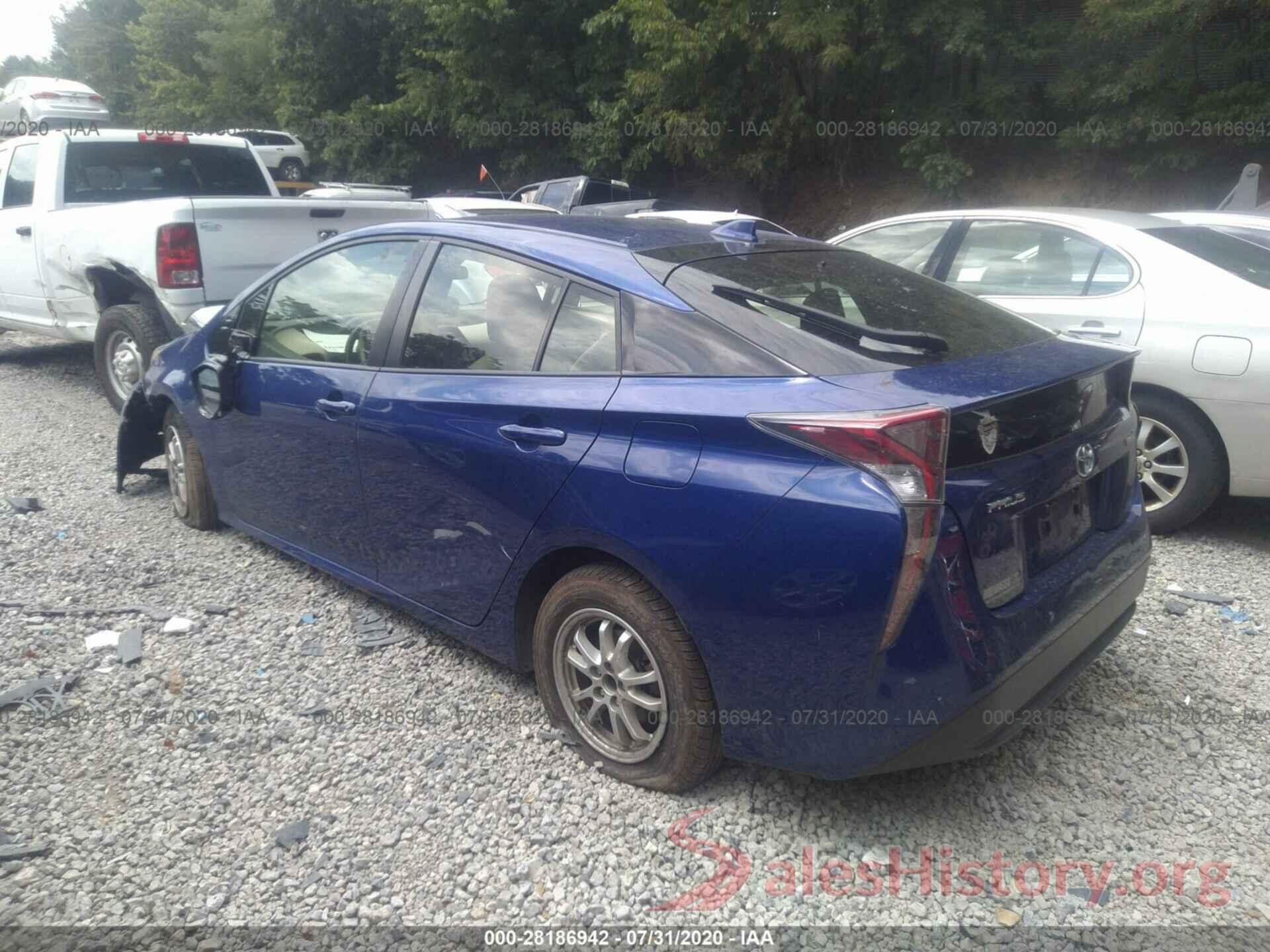 JTDKBRFU9H3565407 2017 TOYOTA PRIUS