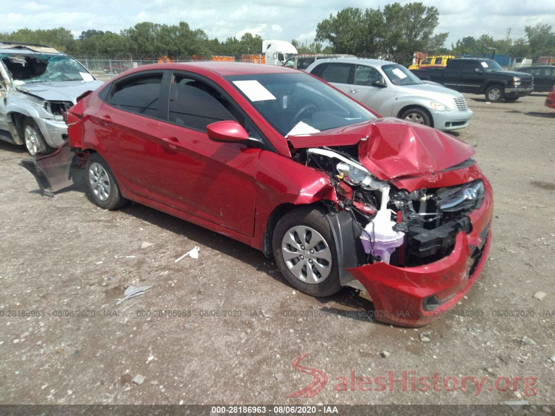 KMHCT4AEXGU117797 2016 HYUNDAI ACCENT