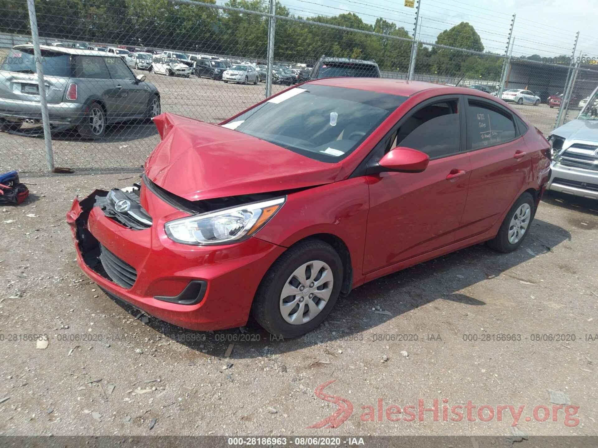 KMHCT4AEXGU117797 2016 HYUNDAI ACCENT