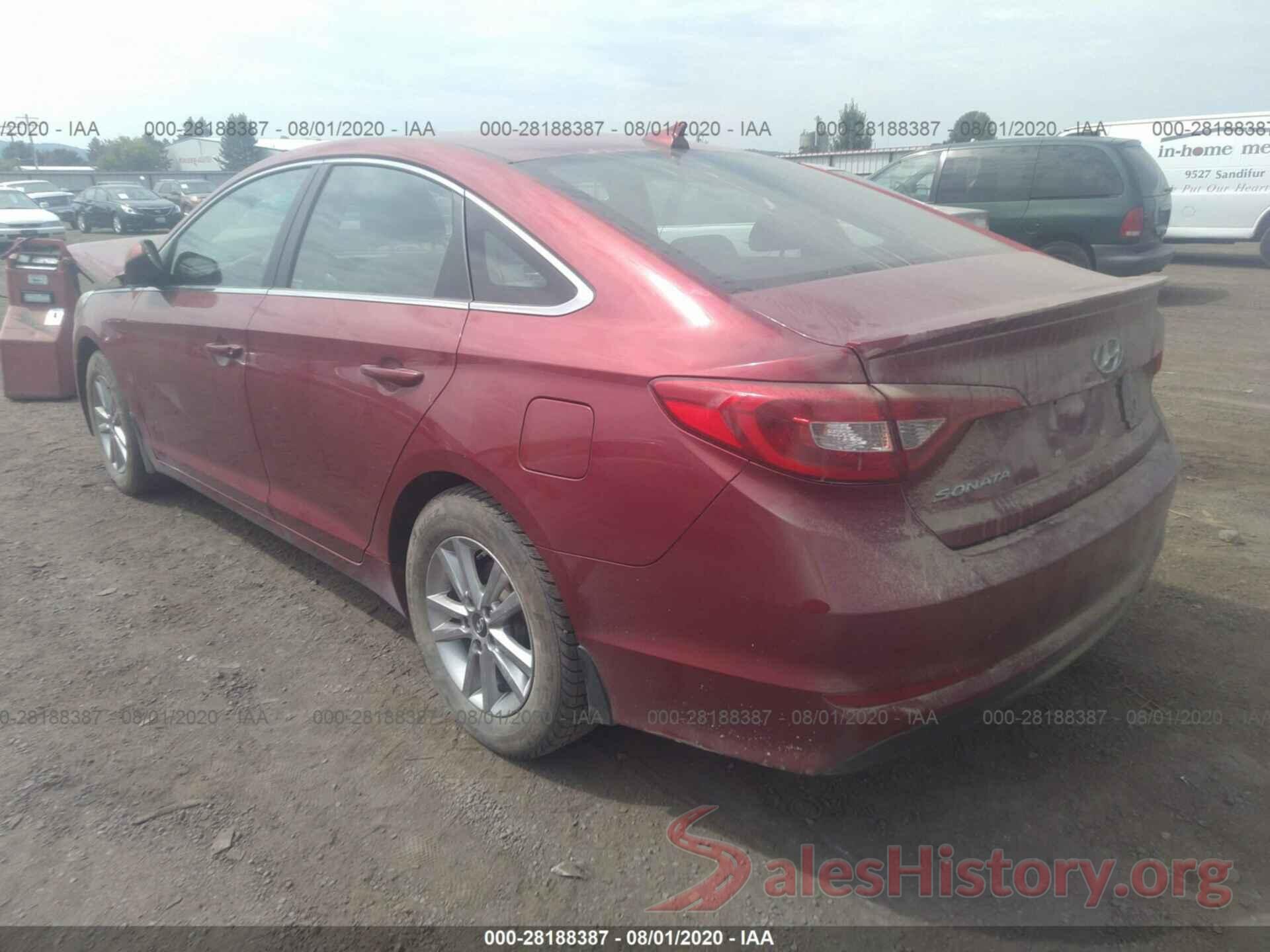 5NPE24AF5GH296396 2016 HYUNDAI SONATA