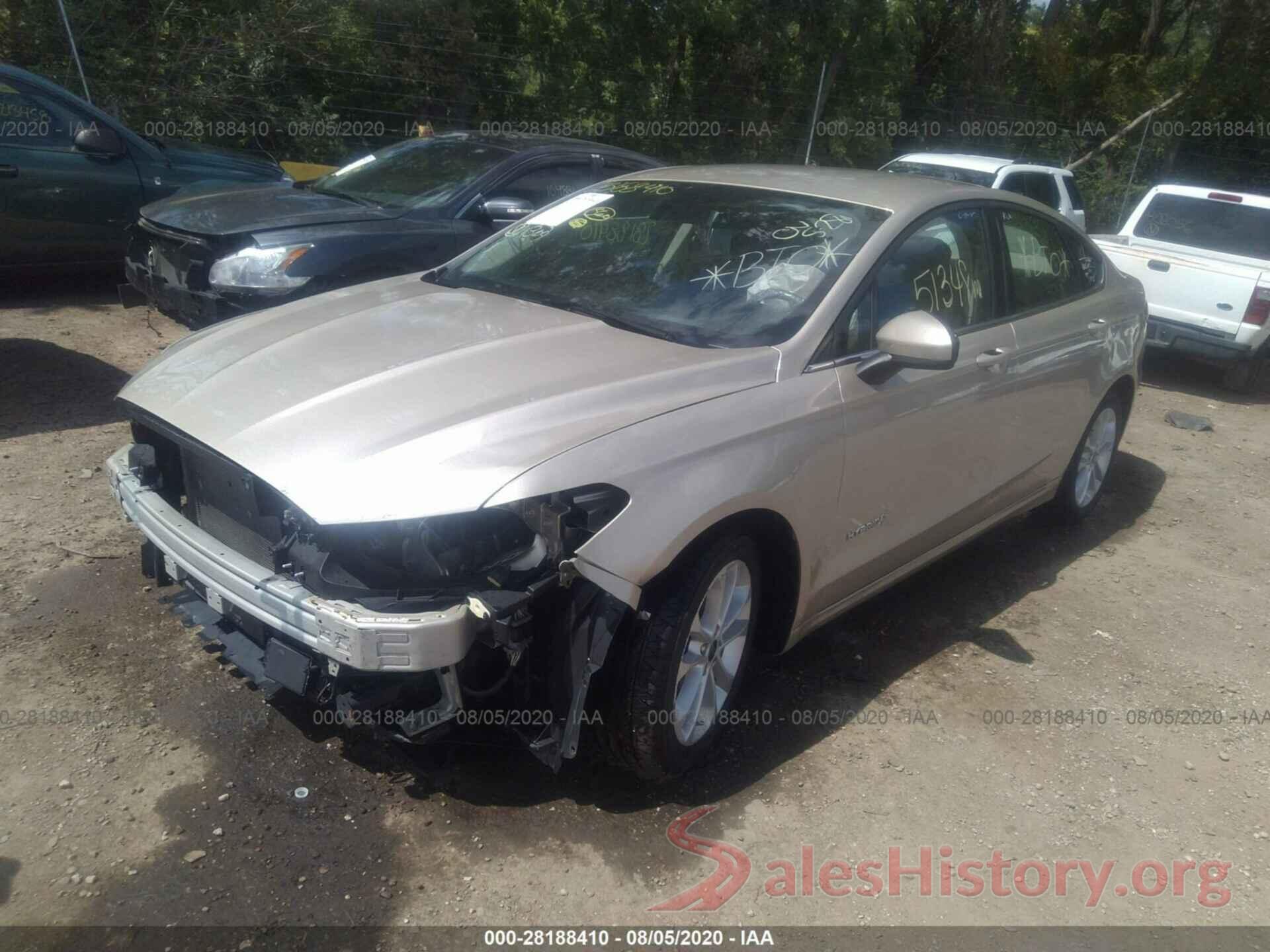 3FA6P0LU5KR119983 2019 FORD FUSION HYBRID