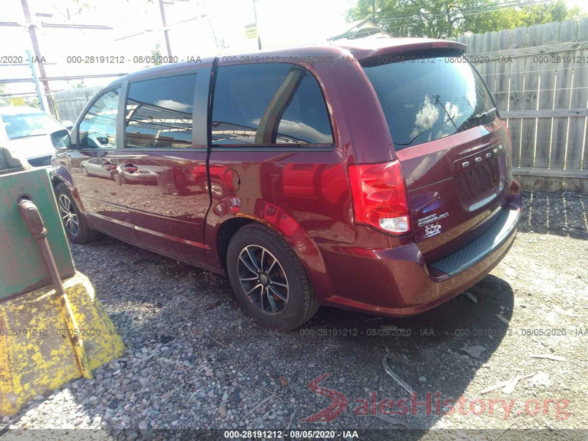 2C4RDGBGXHR550175 2017 DODGE GRAND CARAVAN