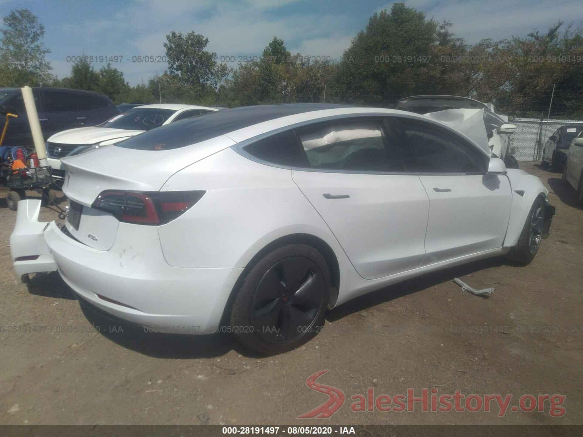 5YJ3E1EA4LF634682 2020 TESLA MODEL 3