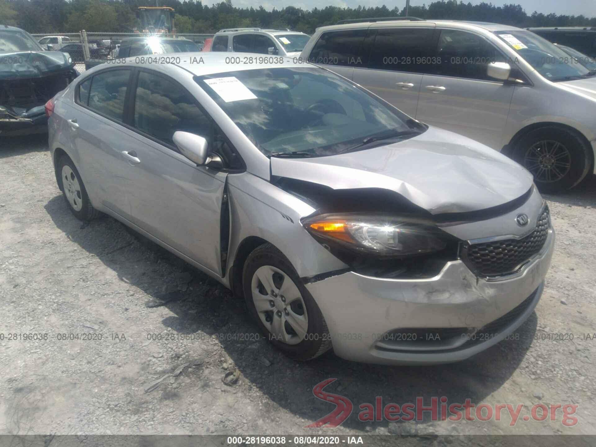 KNAFX4A60G5513291 2016 KIA FORTE