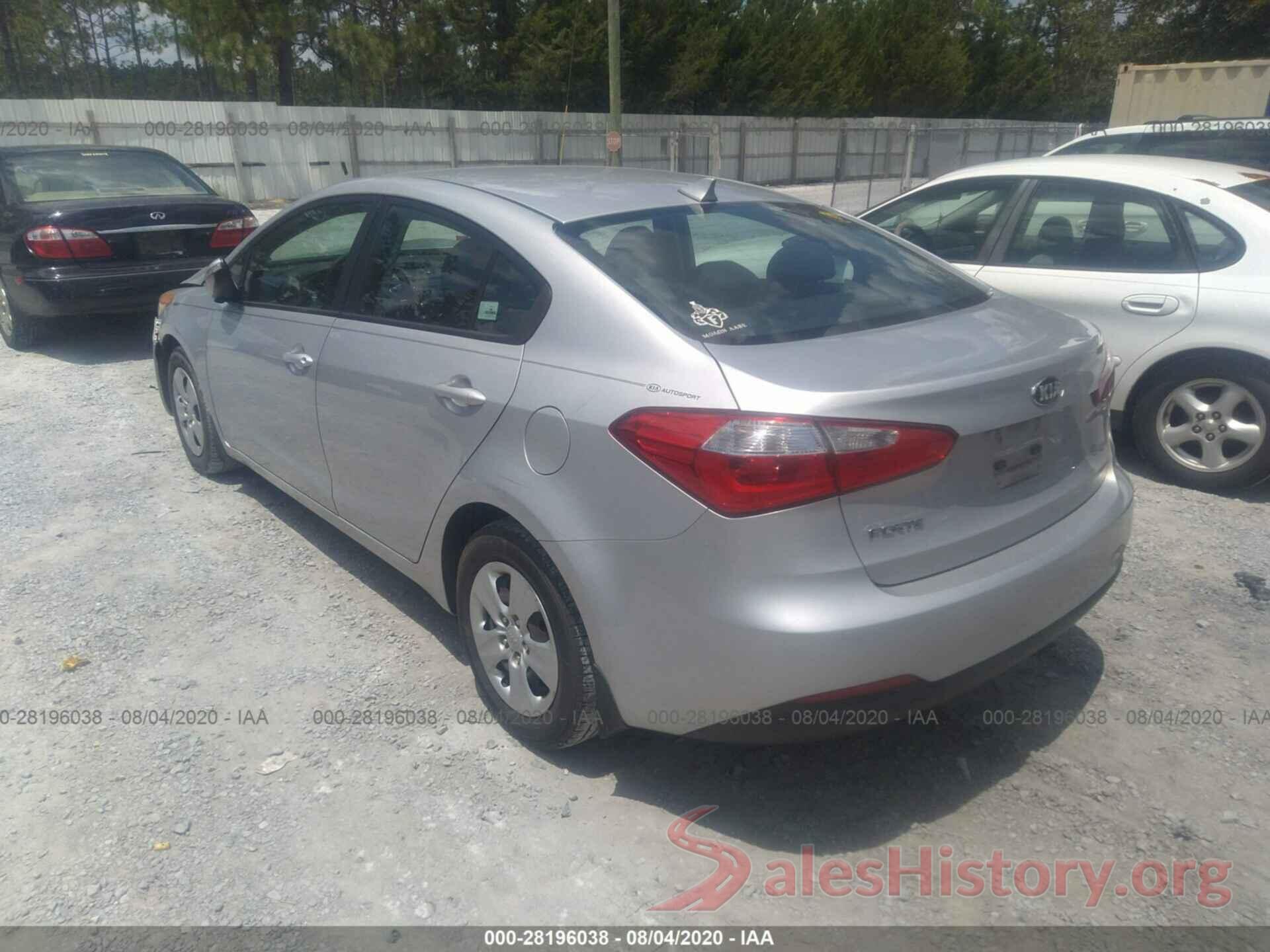 KNAFX4A60G5513291 2016 KIA FORTE