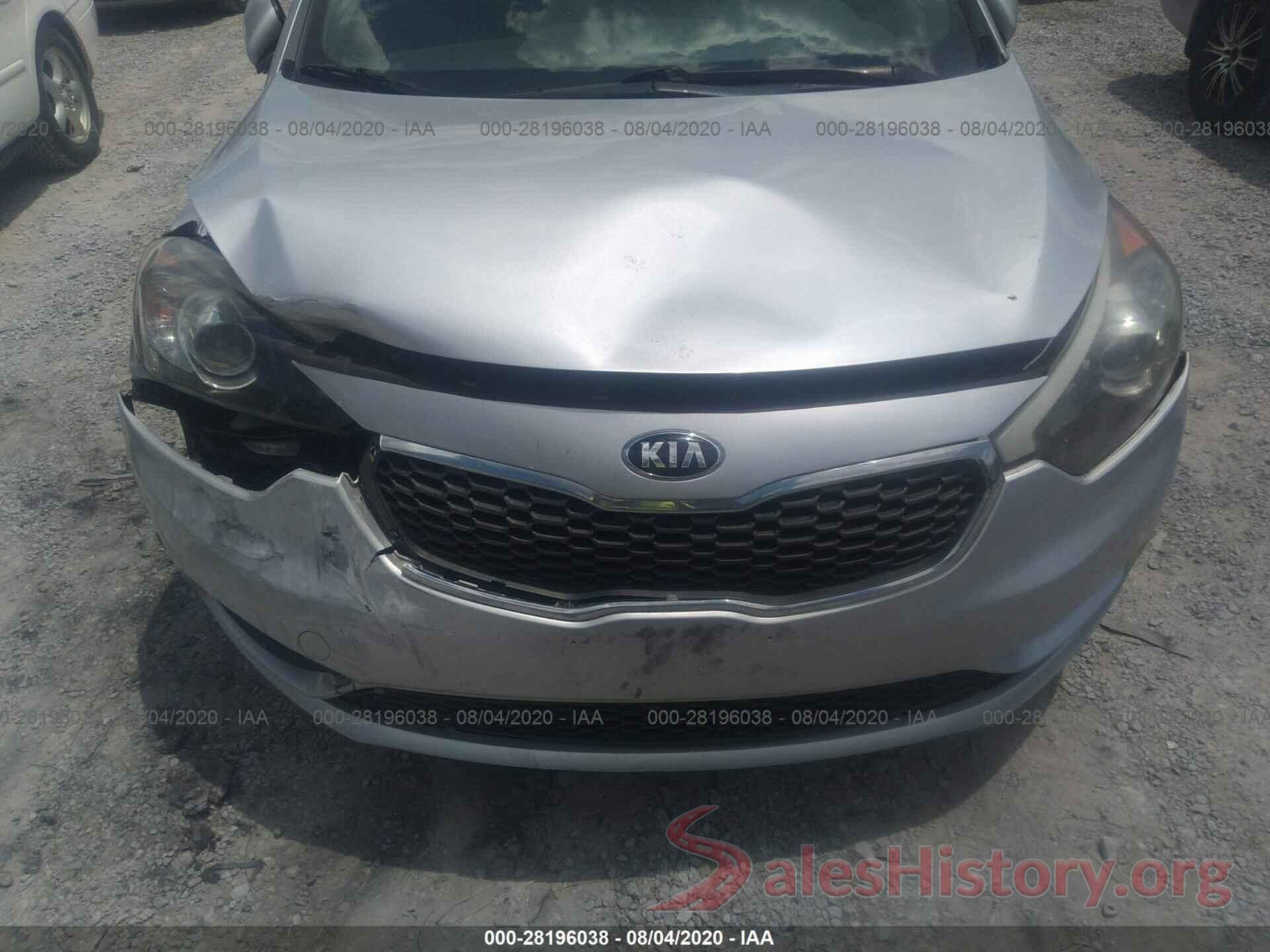 KNAFX4A60G5513291 2016 KIA FORTE