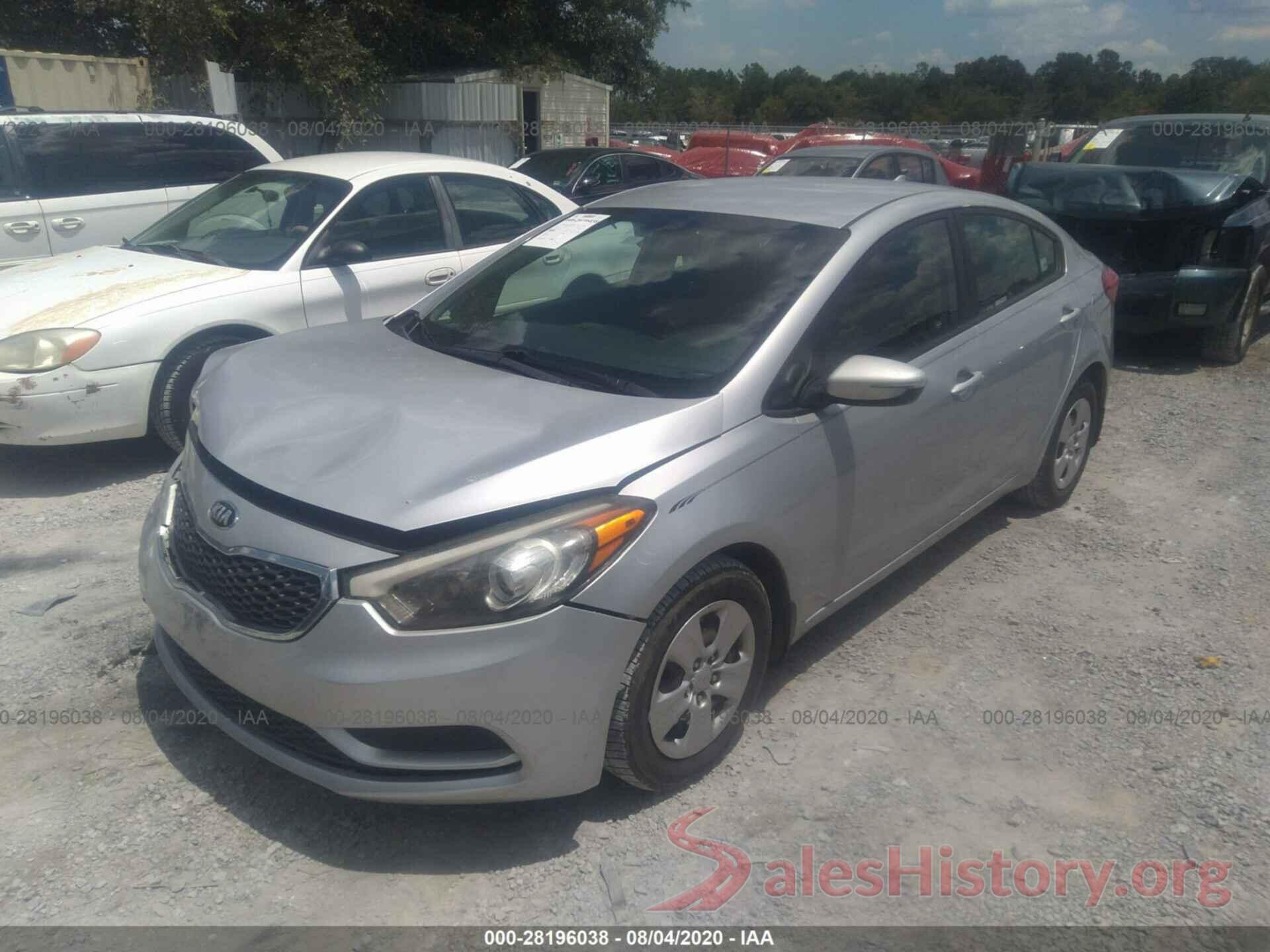 KNAFX4A60G5513291 2016 KIA FORTE